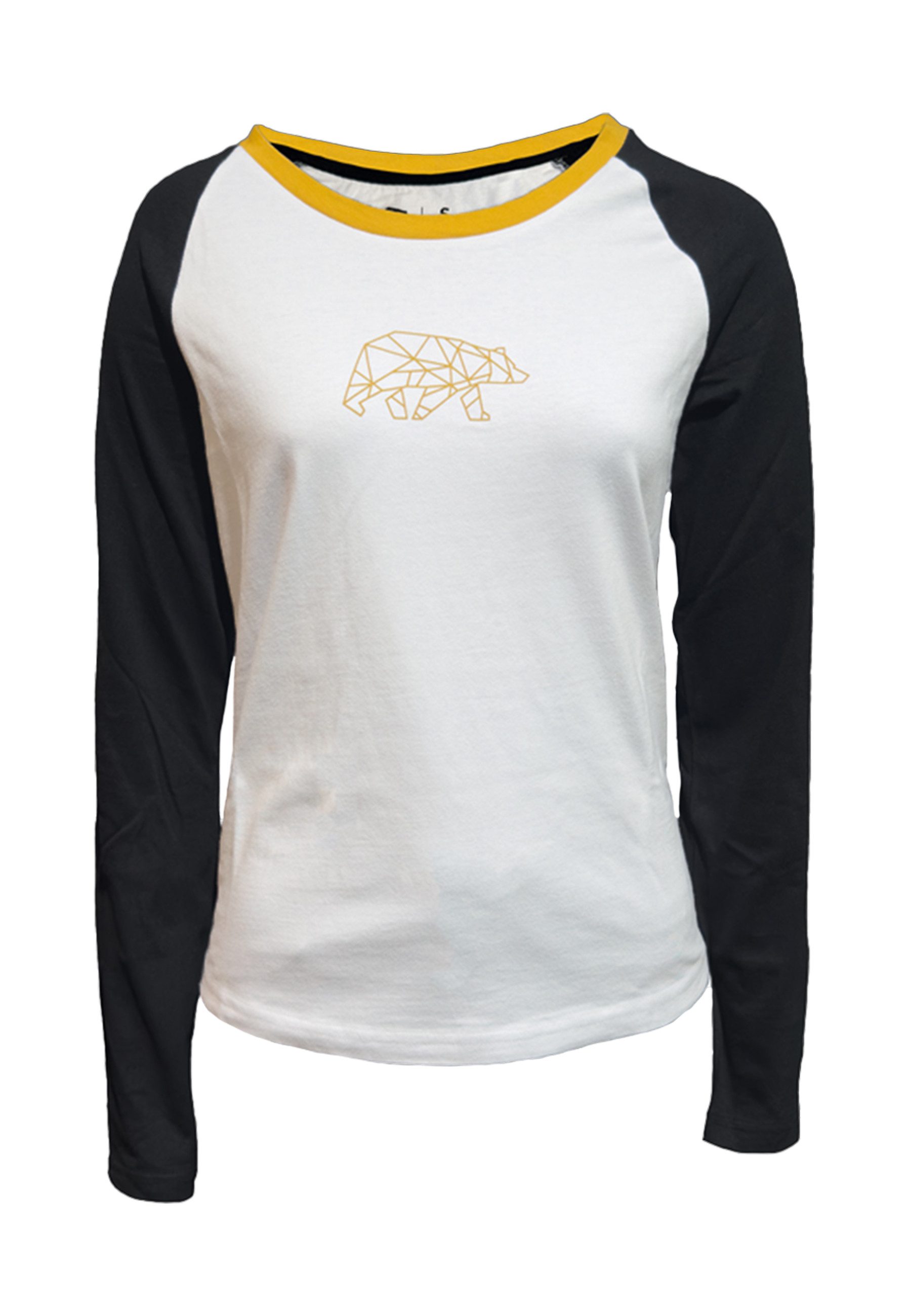 FORSBERG Sweatshirt zweifarbiger Longsleeve mit Brustlogo günstig online kaufen