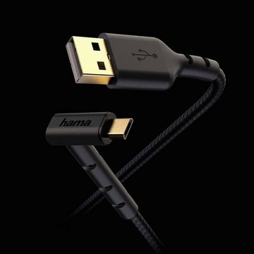 Hama Lade-/Datenkabel "Stand", USB-A - Micro-USB, 1,5 m, Schwarz USB-Kabel USB-Kabel, USB Typ A, Micro-USB, (150 cm)
