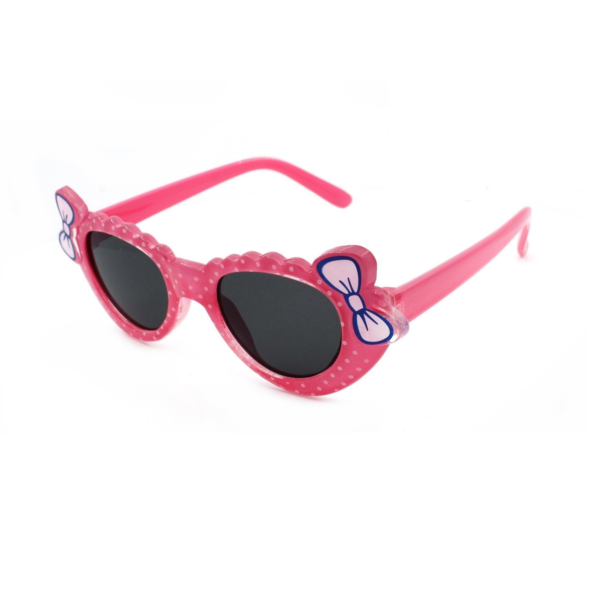 Rennec Sonnenbrille (Mädchen Brille mit Brillenbeutel) Baby Kleinkind Brille Pink mit Schleife