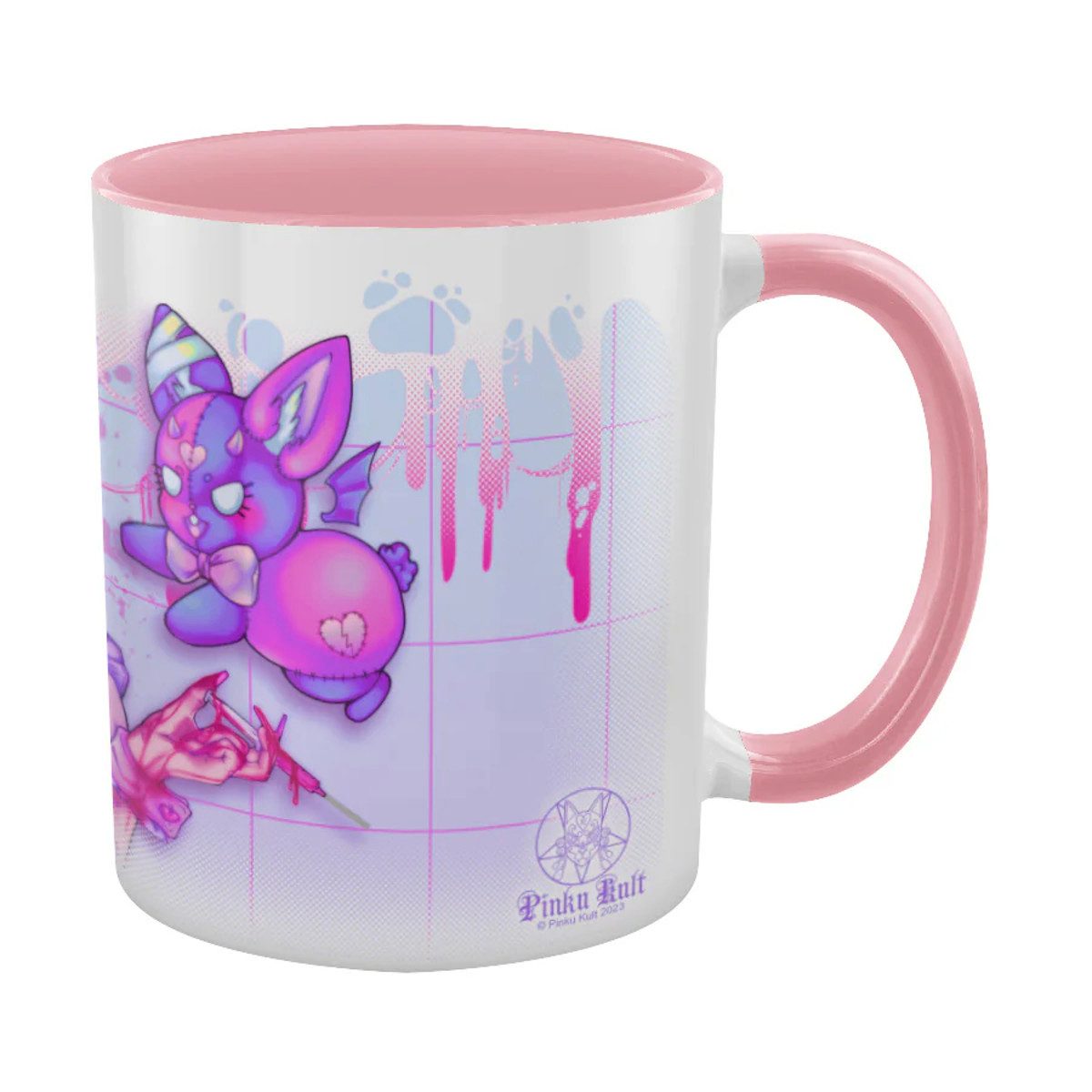 Grindstore Tasse Anime Tasse Pinku Kult Fragile Pink, Anime Tasse Pinku Kult Fragile Pink