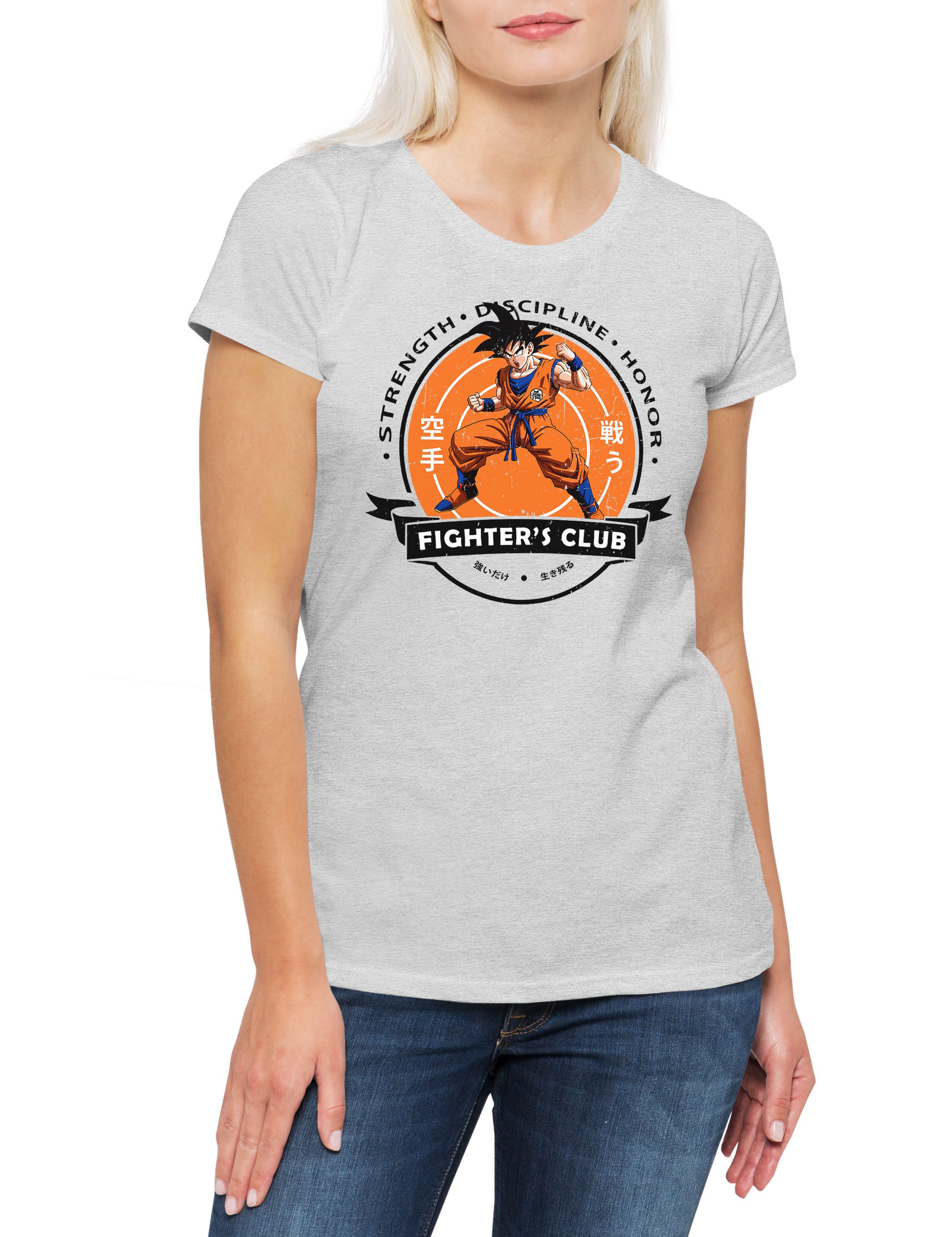 Print-Shirt Fighter's Club Goku II Damen T-Shirt Super Dragon Saiya Gym Vintage