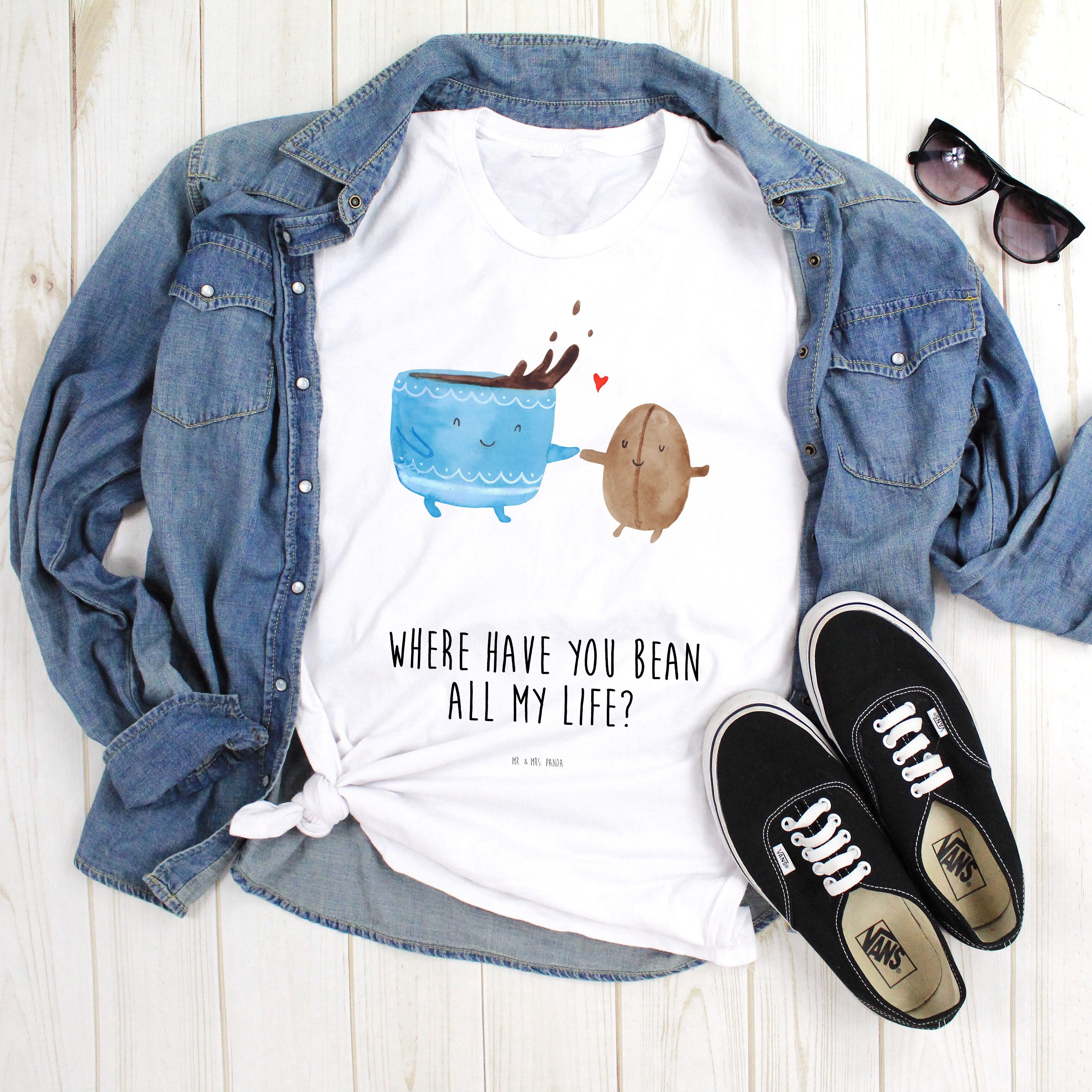 Mr. & Mrs. Panda T-Shirt Kaffee günstig online kaufen