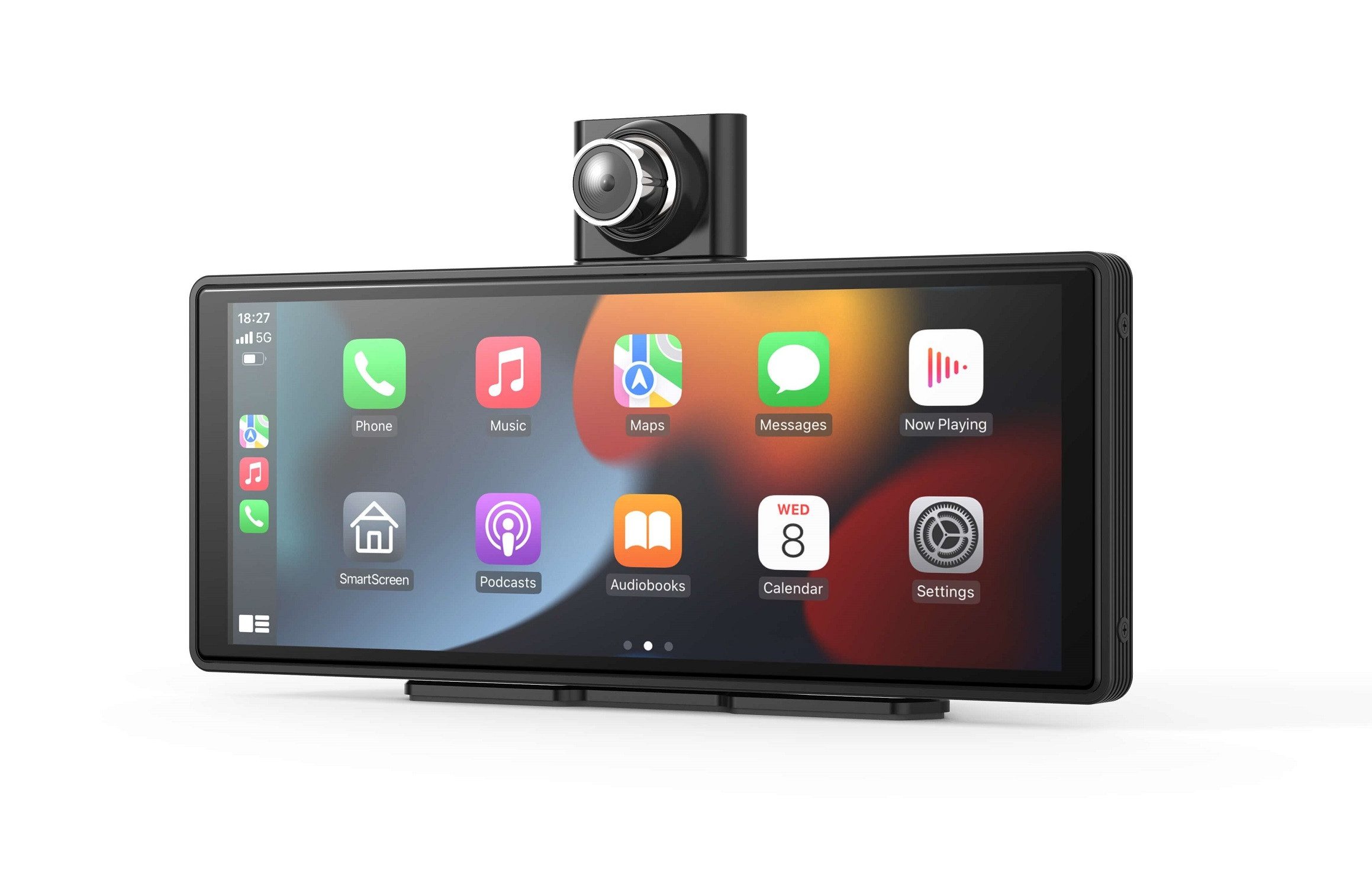 NAVITEL 10,26" Multimedia Display CarPlay Android Auto Dashcam Kamera Autoradio (FM-Transmitter (Audio-Übertragung auf das Fahrzeugradio), Bluetooth Audio (BT A2DP), 2K Dashcam, 180° rotierbar, Wireless CarPlay, Parkassistent)