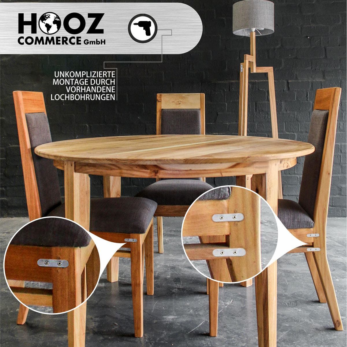 HOOZ Flachverbinder 10er Set Holzverbinder aus Edelstahl mit der Größe 40 mm, verzinkt, (Set)