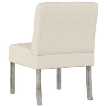 vidaXL Sessel Sessel ohne Armlehne Leinen mit Knopfheftung (1-St)