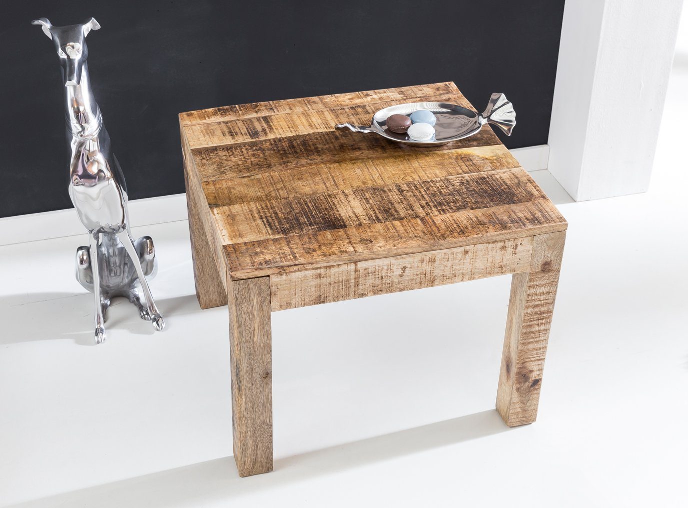 aus DESIGN | Mango-Holz, Beige & Couchtisch stabil Kaffeetisch Beige Beige | einzigartig recyceltem KADIMA