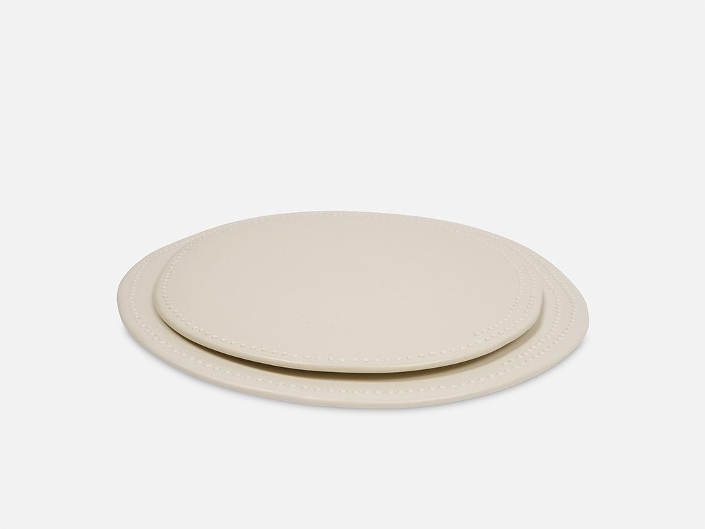 El Puente Dessertteller Essteller "Nature", Handmade, Fair Trade