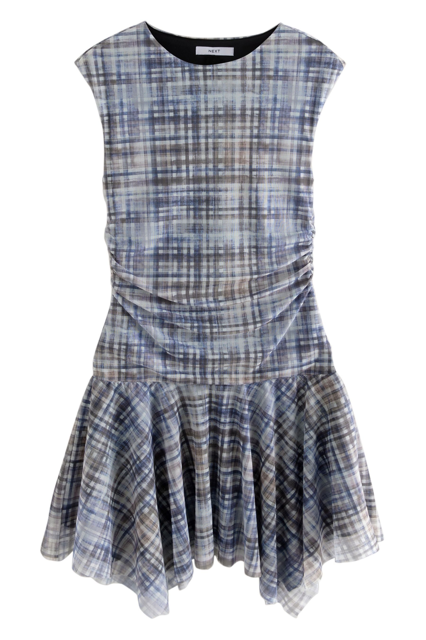 Next Minikleid Asymmetrisches Minikleid mit Mesh günstig online kaufen