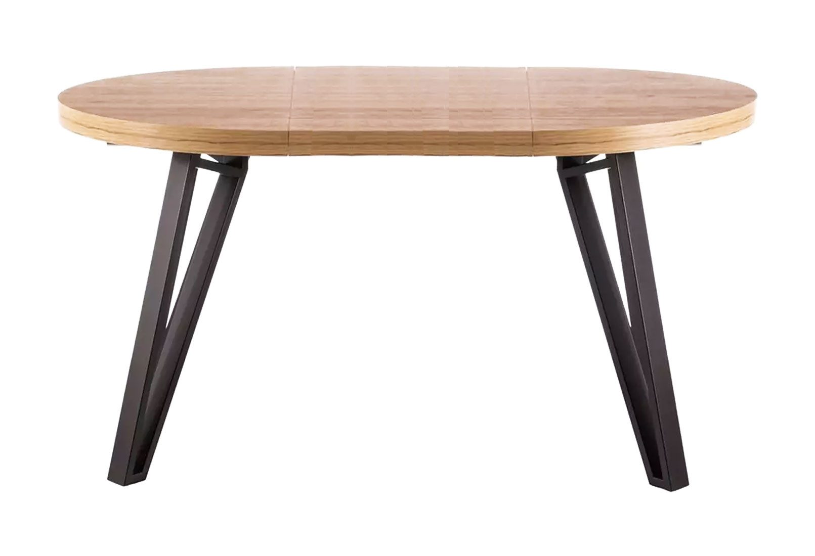 Feldmann-Wohnen Esstisch Galaxy (Tischplatte ausziehbar bis 168cm, 1-St., moderne Optik, mit Einlegeplatten, schwarzes Metallgestell), 100-168x100x76cm Eiche Artisan schwarz ausziehbar