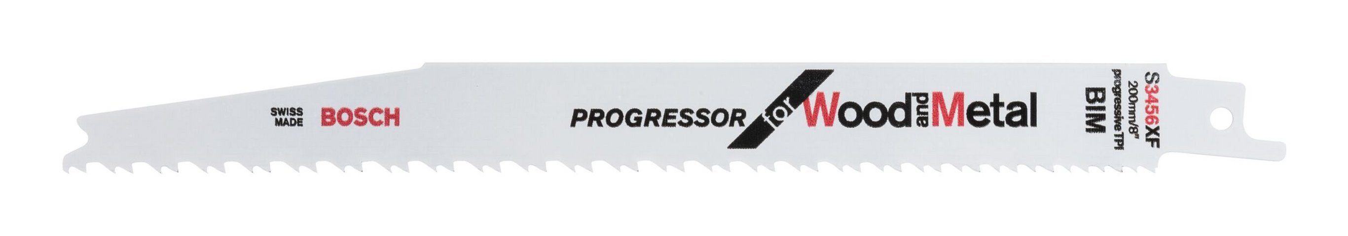 BOSCH Säbelsägeblatt 3456 and Stück), Metal S Progressor XF Wood 5er-Pack - for (5