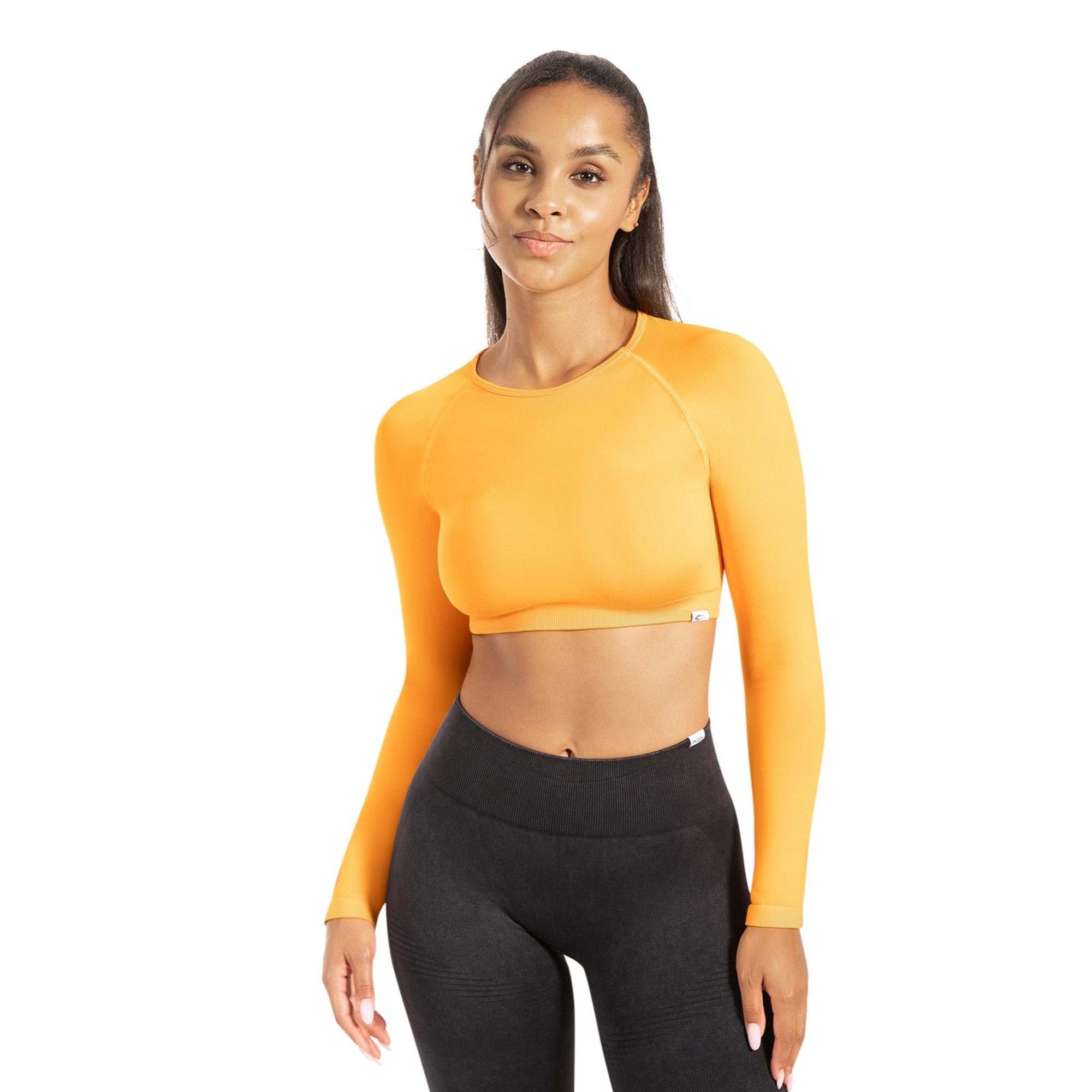 Longsleeve Bethy, Seamless Cropped, elastisch & atmungsaktiv, kurzer Schnitt