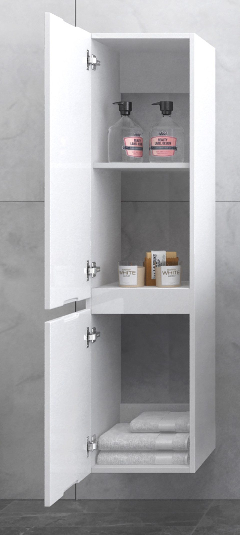Faizee Möbel Badezimmer-Set Badezimmerschränke Schwarz/Weiß Badezimmer günstig online kaufen