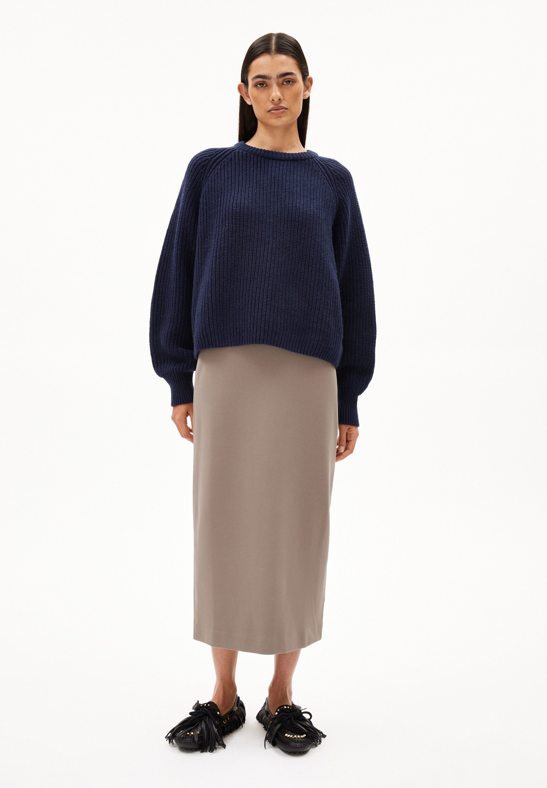 Armedangels Strickpullover KAAGI Pullover aus Bio-Woll Mix Loose Fit (Loose günstig online kaufen