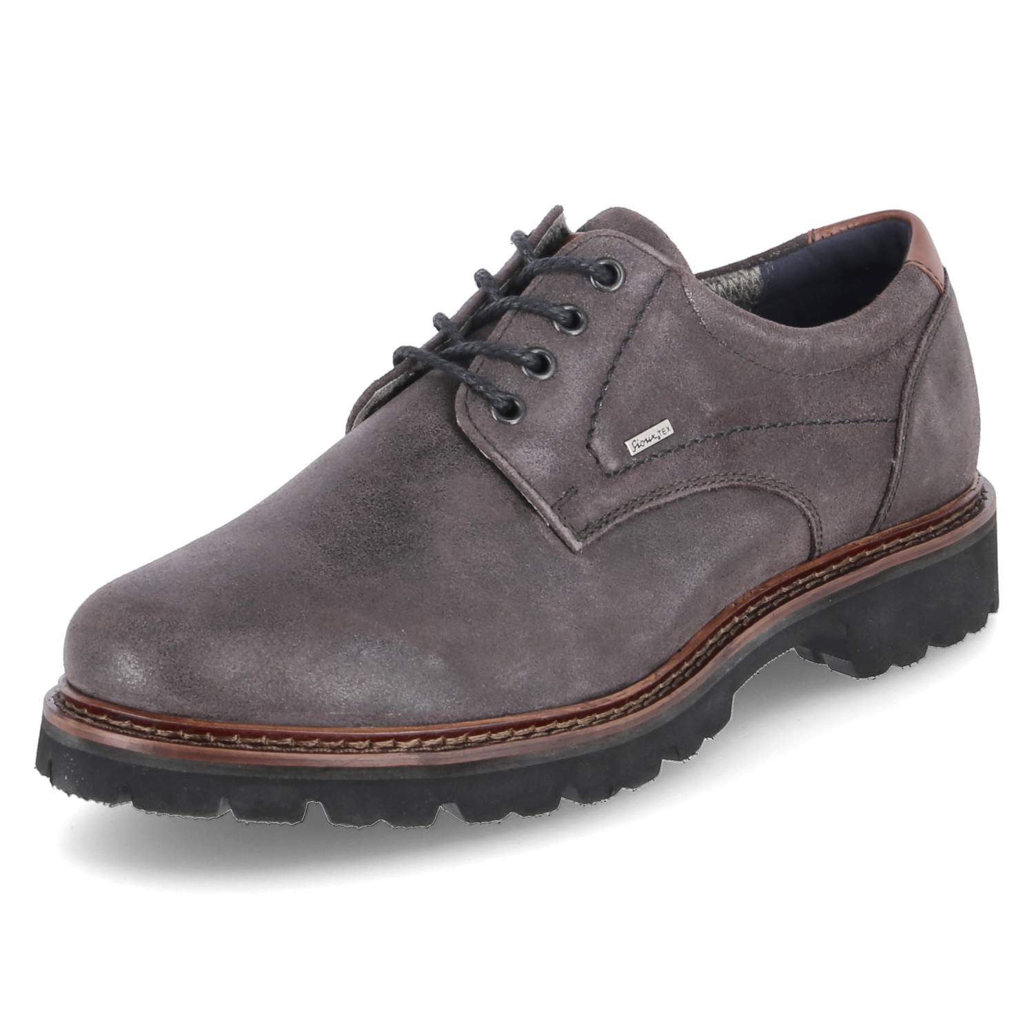 SIOUX Sioux 38354 SP Herren Rauleder grau Schnürschuh