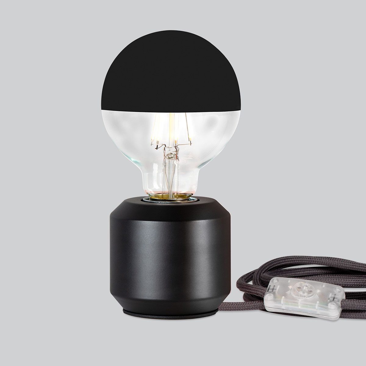 Mawa Design Tischleuchte MAWA Oskar Design-Tischleuchte mit E27-Fassung, LED wechselbar, Tischlampe, E27