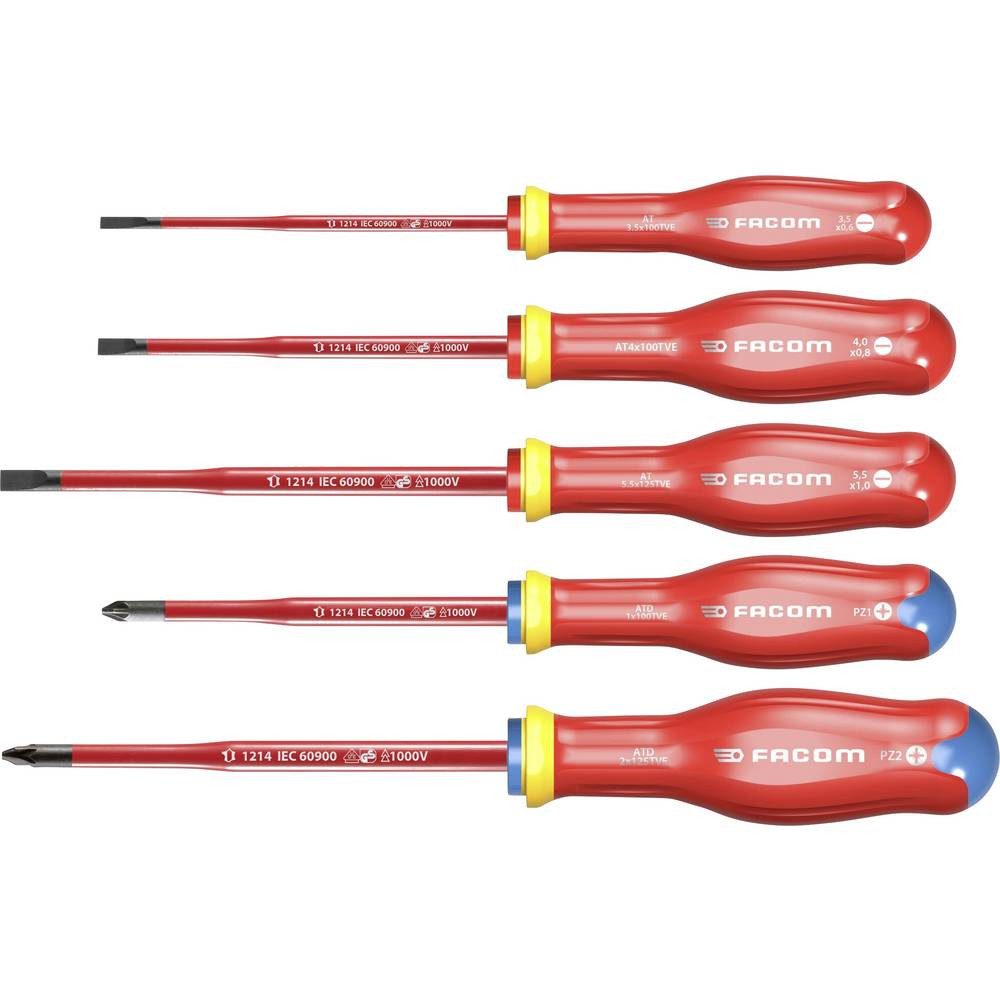 Facom Schraubendreher Schraubendreher-Set 5-tlg. 1000V ATD.J5TVEPB