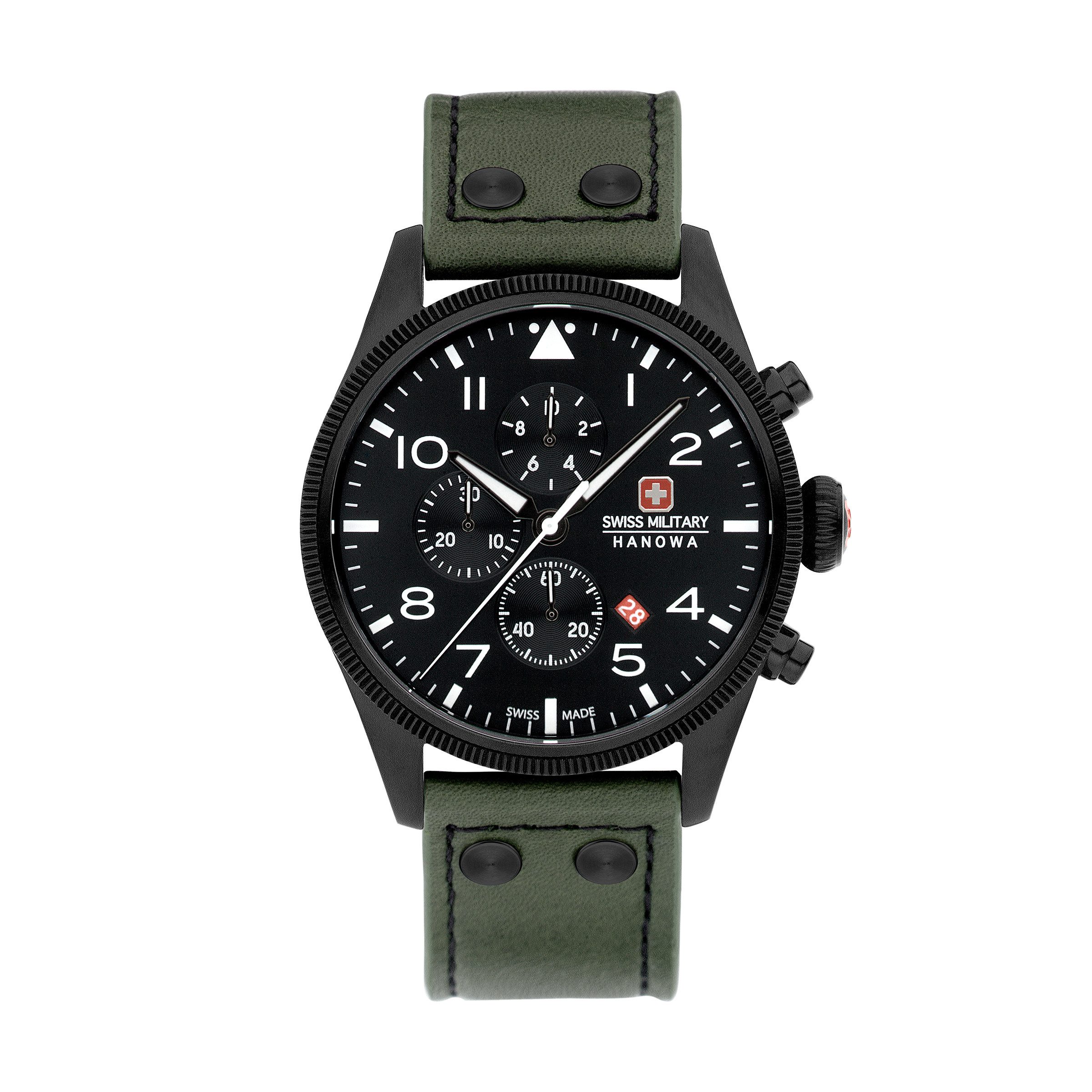 Swiss Military Hanowa Quarzuhr Quarzuhr Herrenuhr 43 Quarz Herren