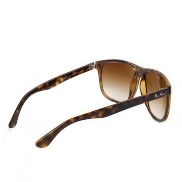 Ray-Ban Sonnenbrille Ray-Ban Boyfriend RB4147 710/51 60 Light Havana Clear Gradient Brown