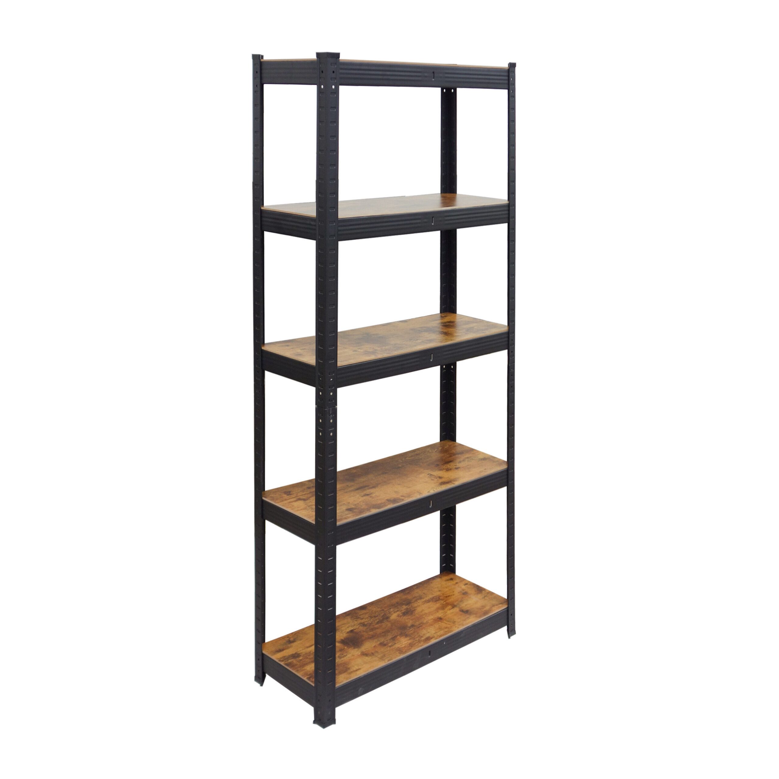 relaxdays Schwerlastregal Industrial Chic 500 kg, 30 x 75 x 180 cm