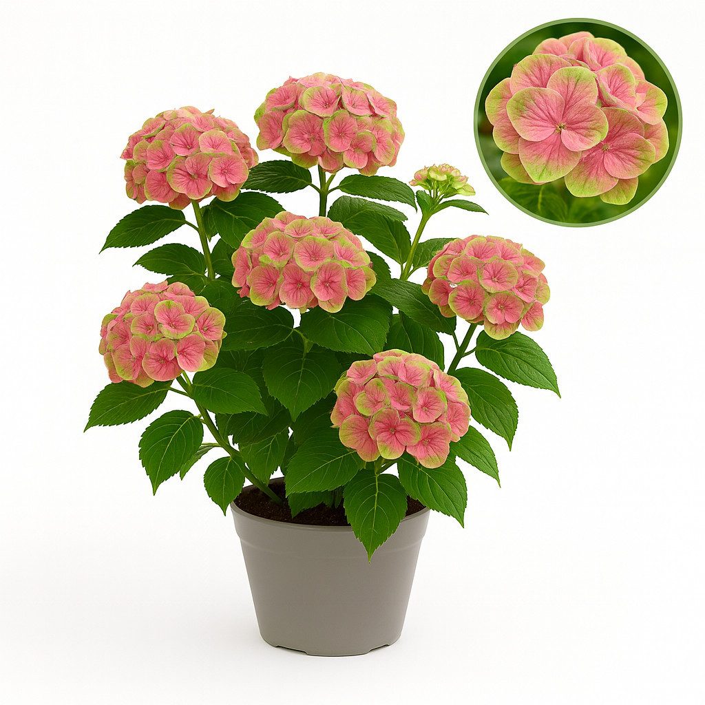 Exotenherz Beetpflanze Exotenherz - Hortensia - Hydrangea Magical Green Fire - 23cm Topf