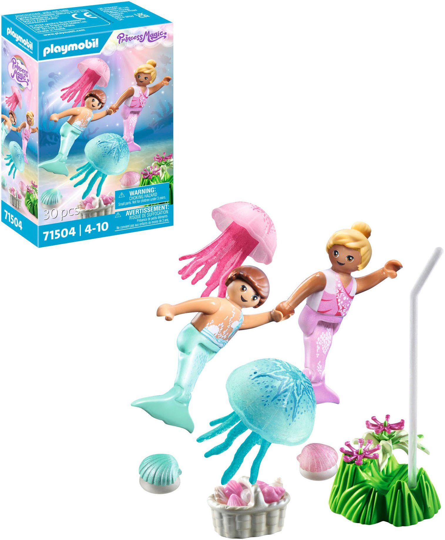 Playmobil® Meerkinder mit Quallen (71504), Princess Magic Konstruktions-Spielset, (30 St), Made in Europe – Bild 5 von 5