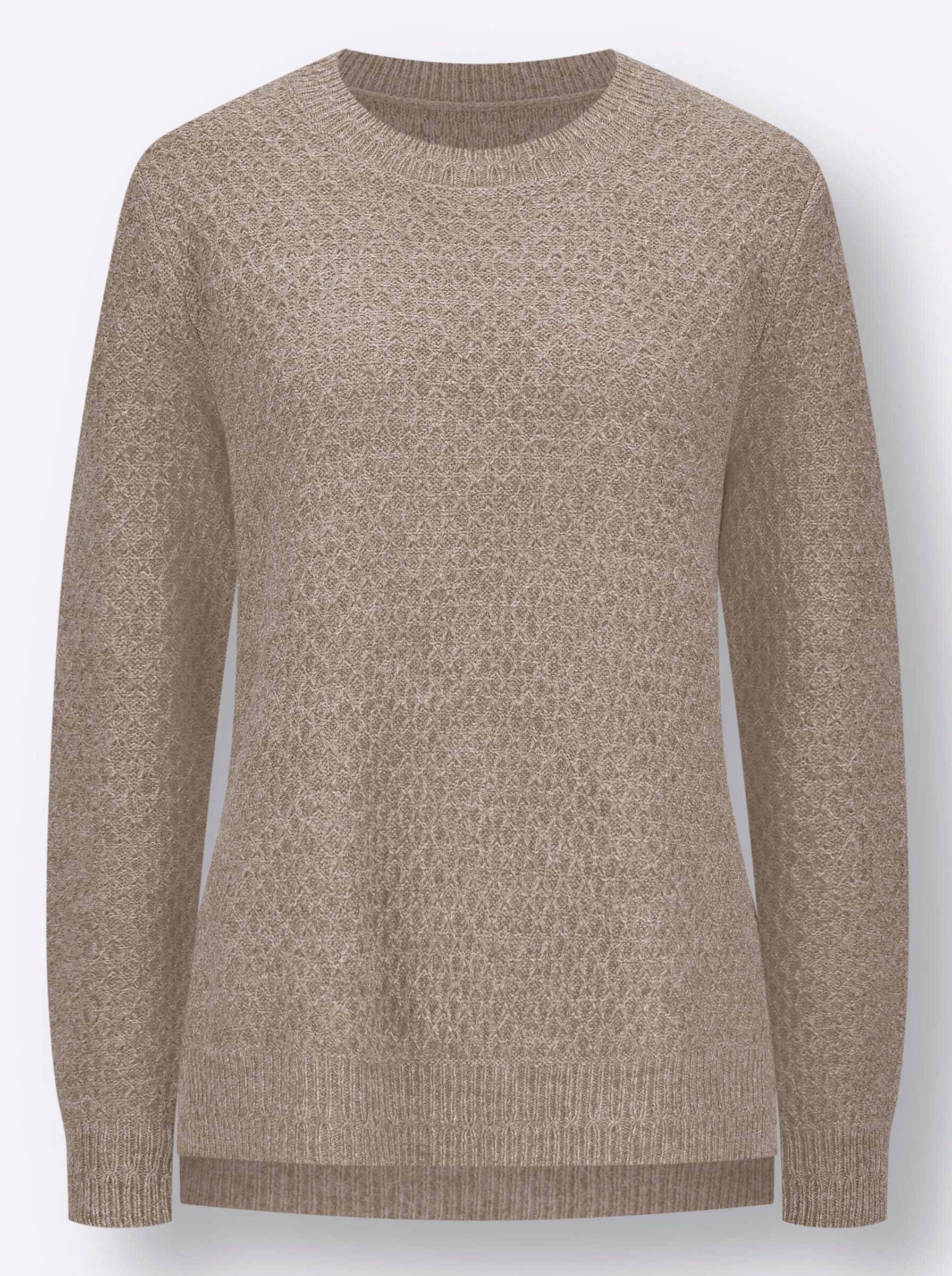 Strickjacke Pullover Langarm Struktur