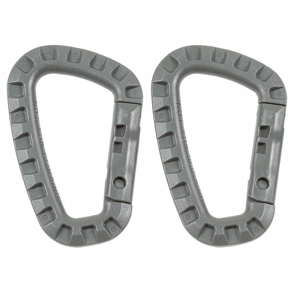 MFH Karabiner MFH Karabiner, Plastik, foliage, D 7 mm x 8,5 cm, 2er Pack, (2 St)