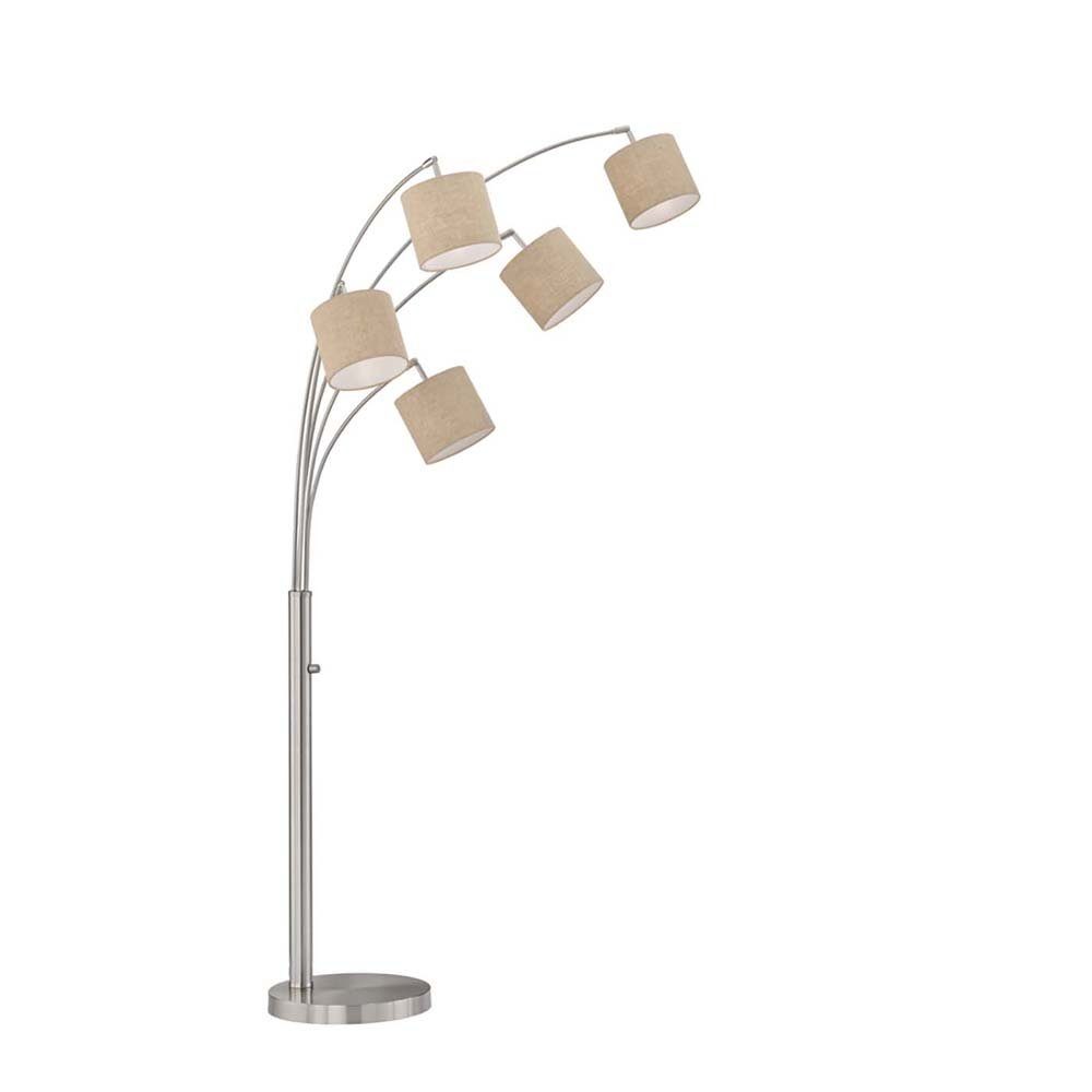 Stehleuchte 180 H Wohnzimmerlampe cm Standlampe 5-Flammig etc-shop Drehschalter Stehlampe,