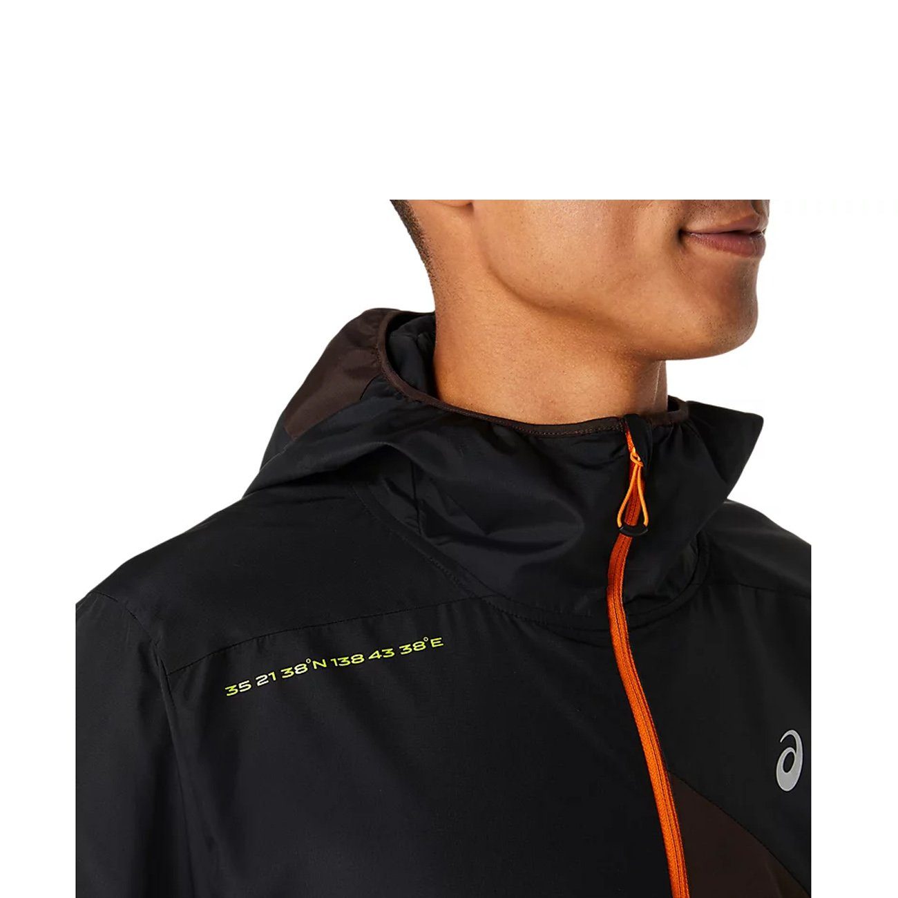 Asics Asics Fujitrail Anorak Herren Performance Black Dark Auburn Outdoorschuh