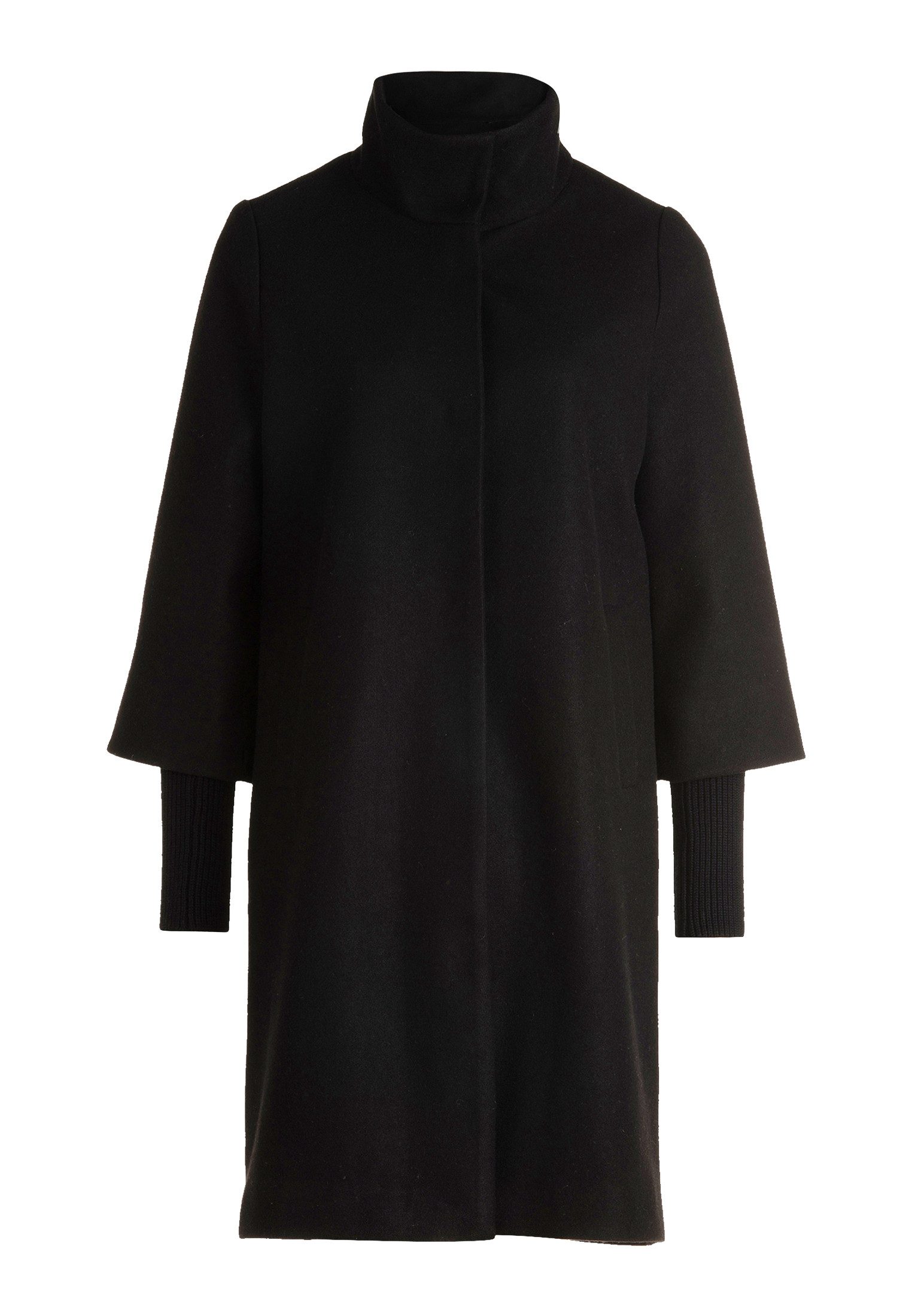 Zero Wintermantel Damen Wolloptik mit Stehkragen günstig online kaufen