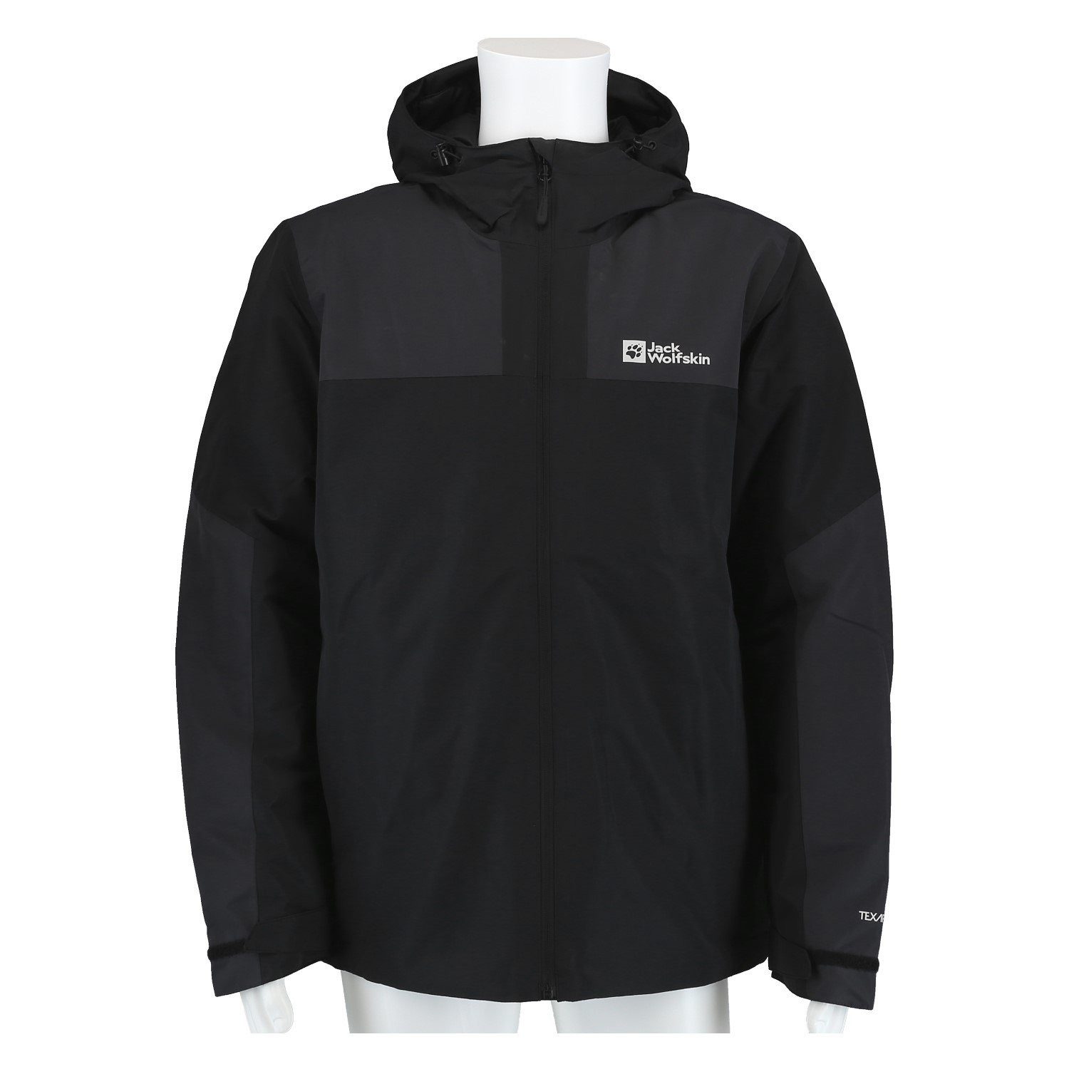 Jack Wolfskin Winterjacke Jasper (sehr wasser- und winddicht, atmungsaktiv) schwarz Herren