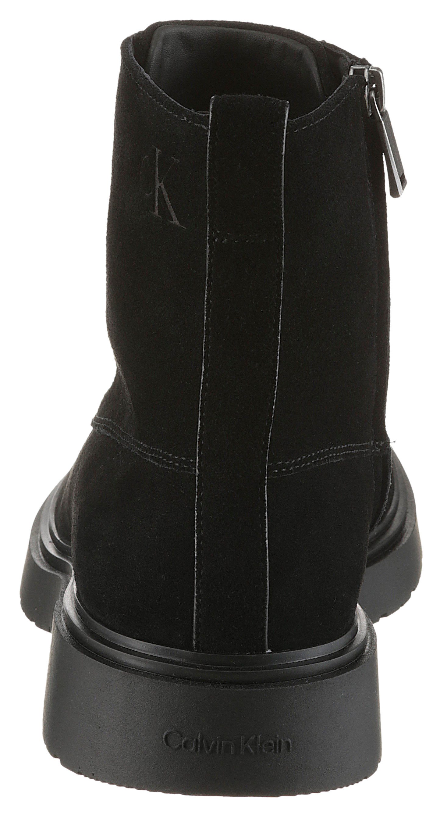 Calvin Klein Jeans COMBAT ESS LACE UP ZIP BOOT SU Schnürboots Schnürstiefel günstig online kaufen