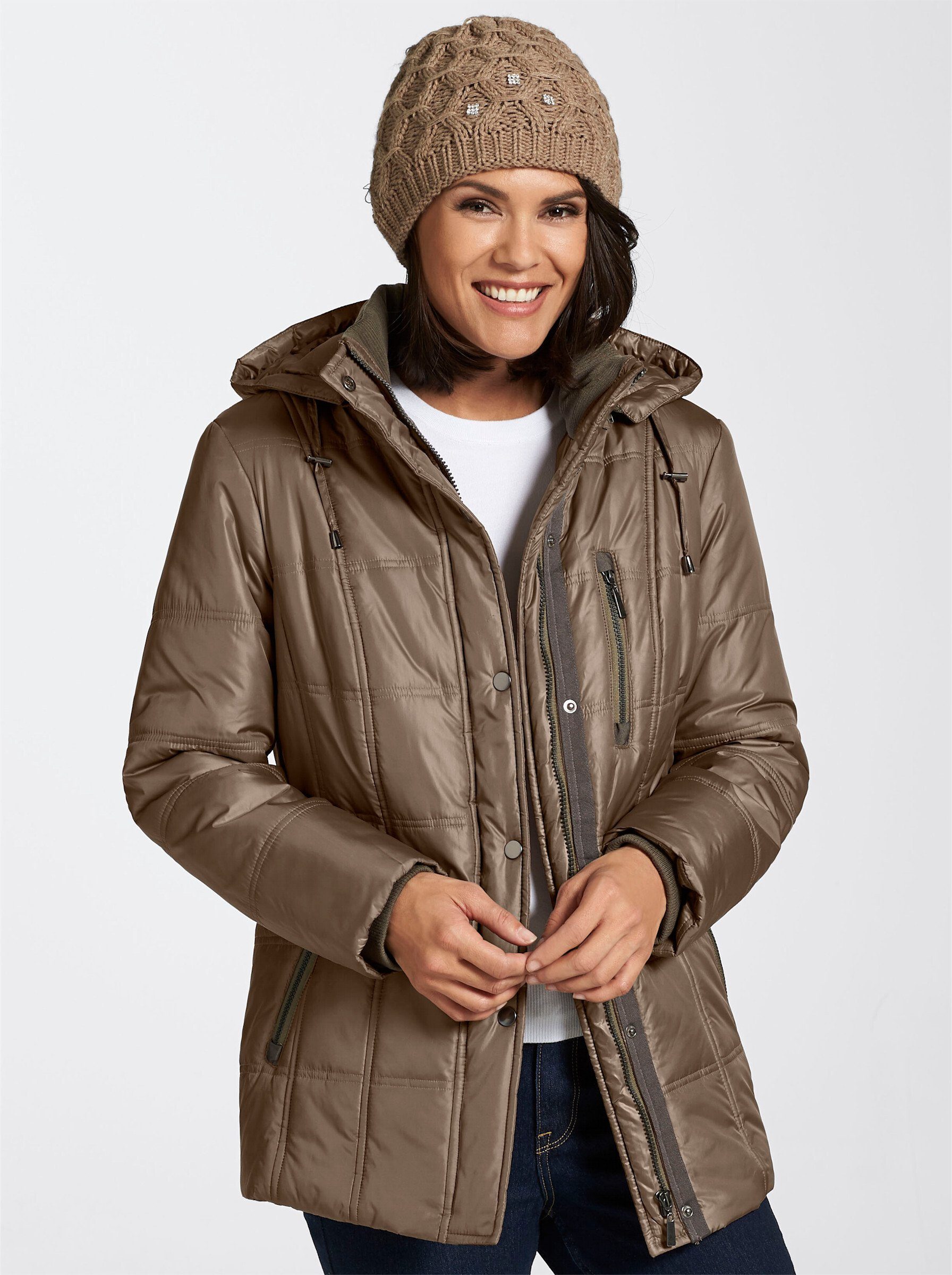 WEIDEN taupe Allwetterjacke WITT