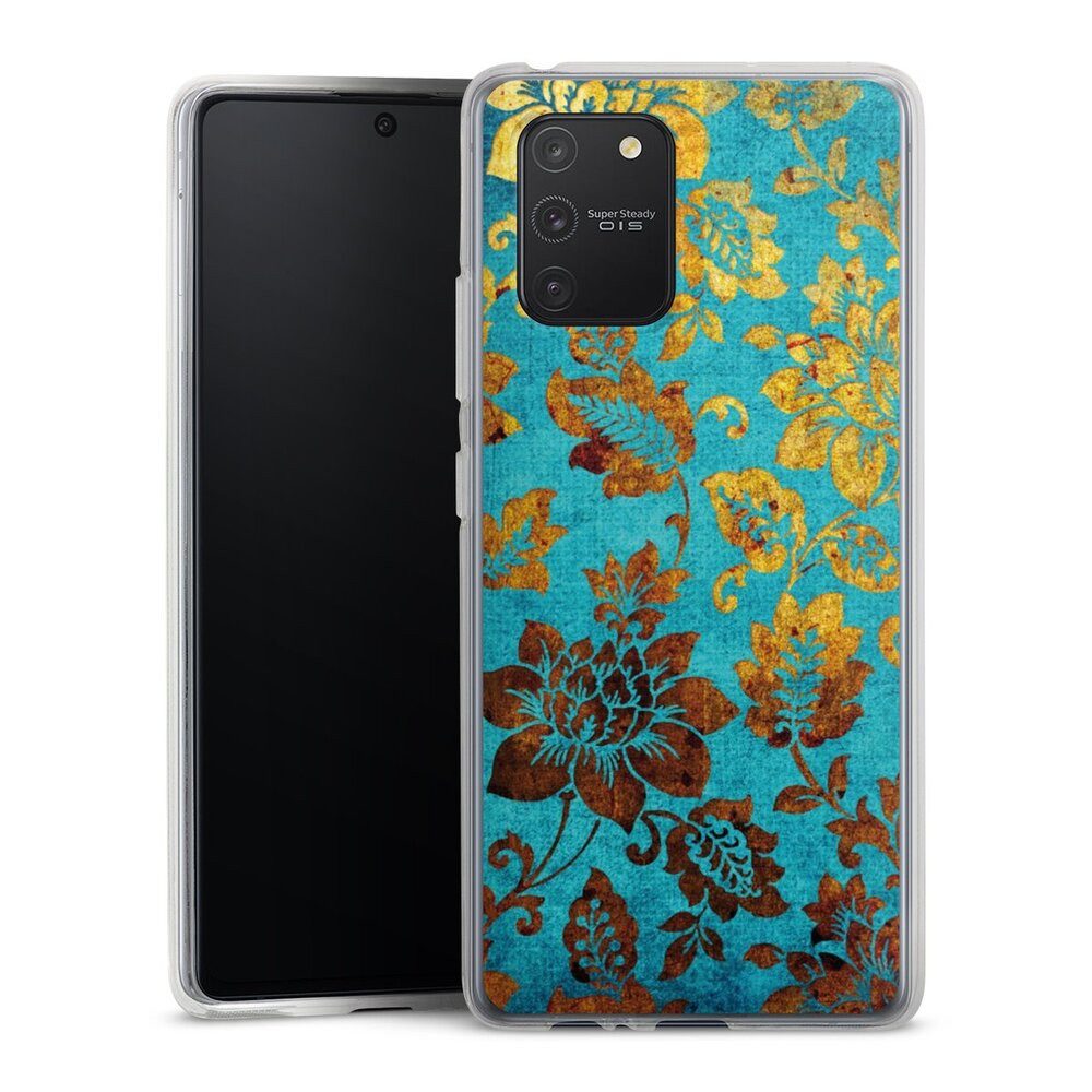 DeinDesign Handyhülle Vintage Ornamente Blumen Blue Vintage, Samsung Galaxy S10 Lite Silikon Hülle Bumper Case Handy Schutzhülle