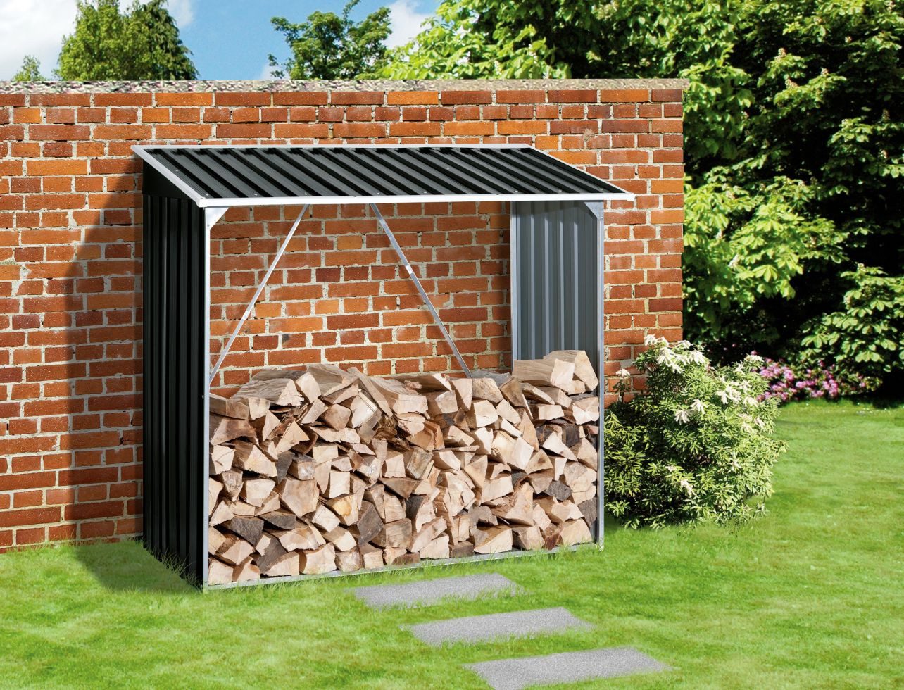 DURAMAX Gerätehaus Gartenhaus Metall Gartenhaus ECO Duramax H. 162 x, BxT: 162x74 cm
