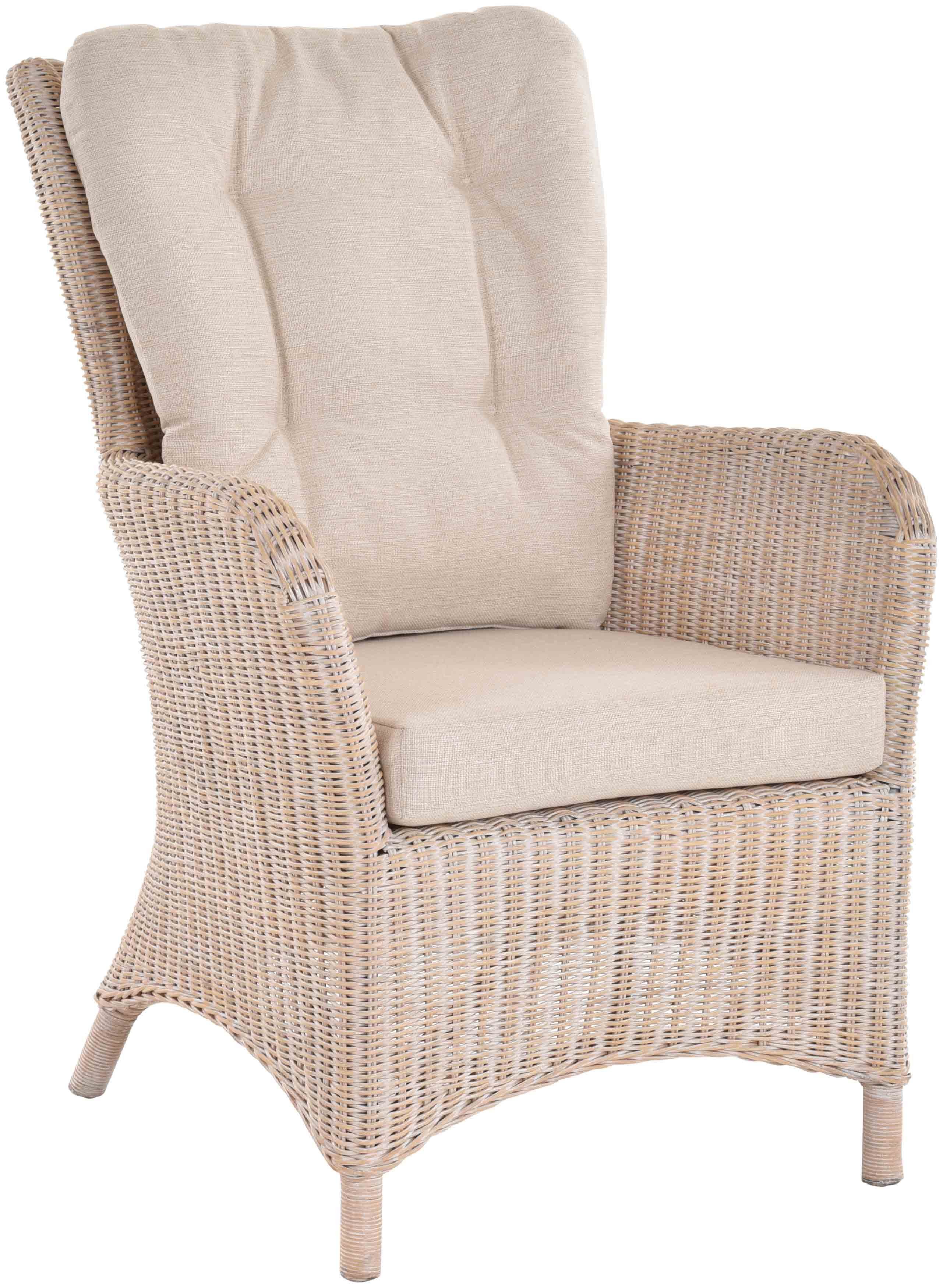 Krines Home Ohrensessel 2er Set Moderner Rattan Wintergartensessel mit hoher Rückenlehne (2er-Set, 2-St., 2er-Set), Ohrenbackensessel Sessel Esszimmer mit Armlehne