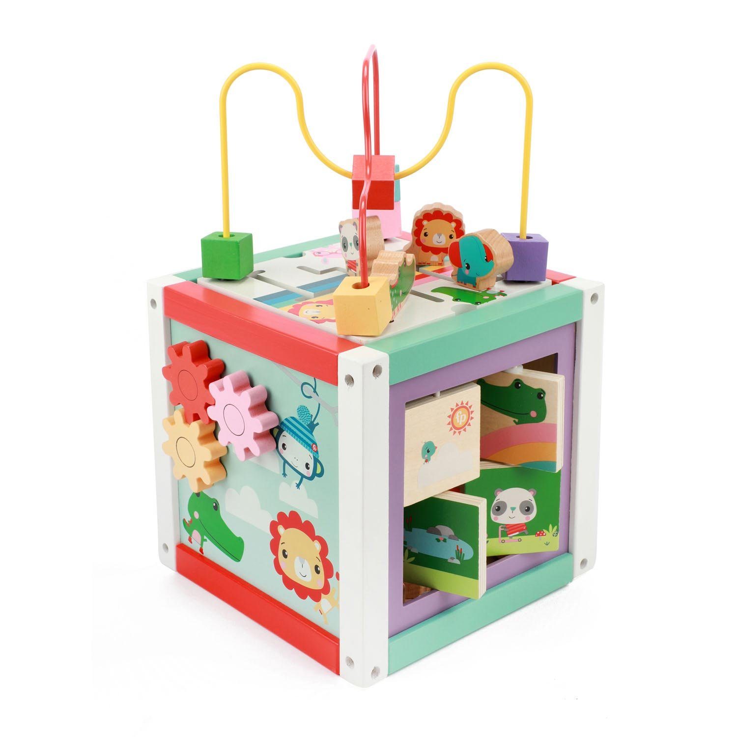 Fisher-Price® Spielfigur Holz-Aktivitätswürfel 5in1