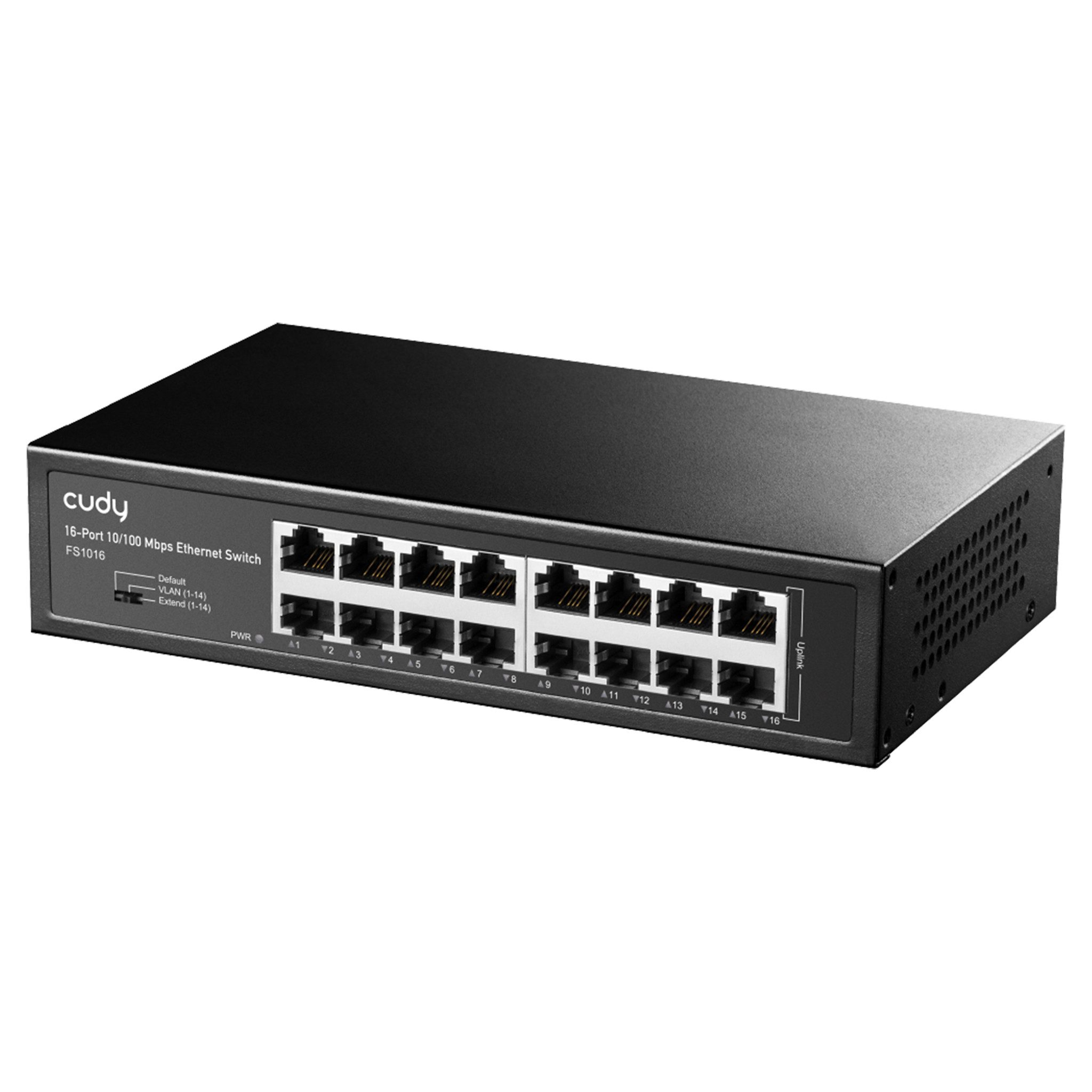 Cudy 16-Port 10/100 Mbps Metal Switch, FS1016 Netzwerk-Switch