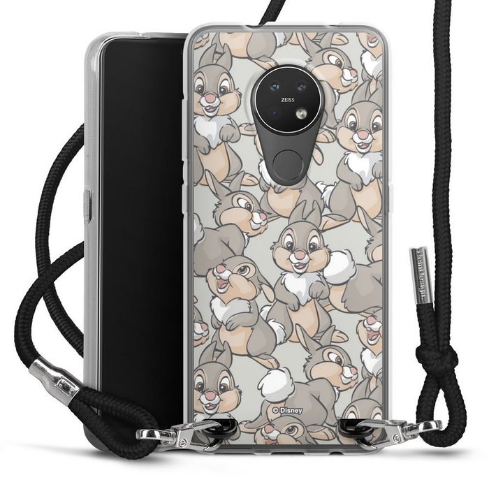 DeinDesign Handyhülle Disney Klopfer Bambi Thumper Pattern Nokia 7.2 Handykette Hülle mit Band Case zum Umhängen Cover mit Kette