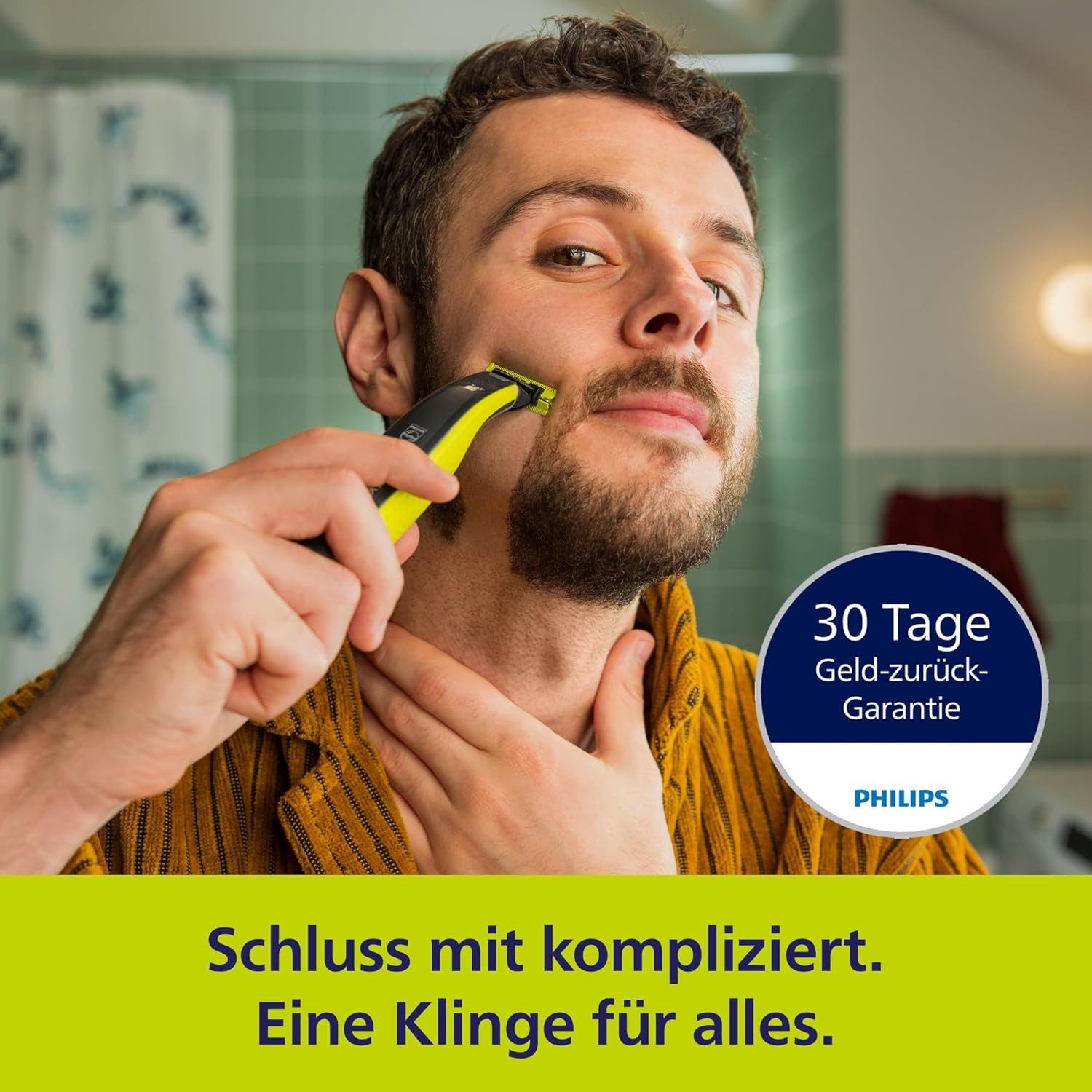 Philips Elektrorasierer Philips OneBlade 360 Face Elektrischer Bartstyler &Trimmer QP2734/30