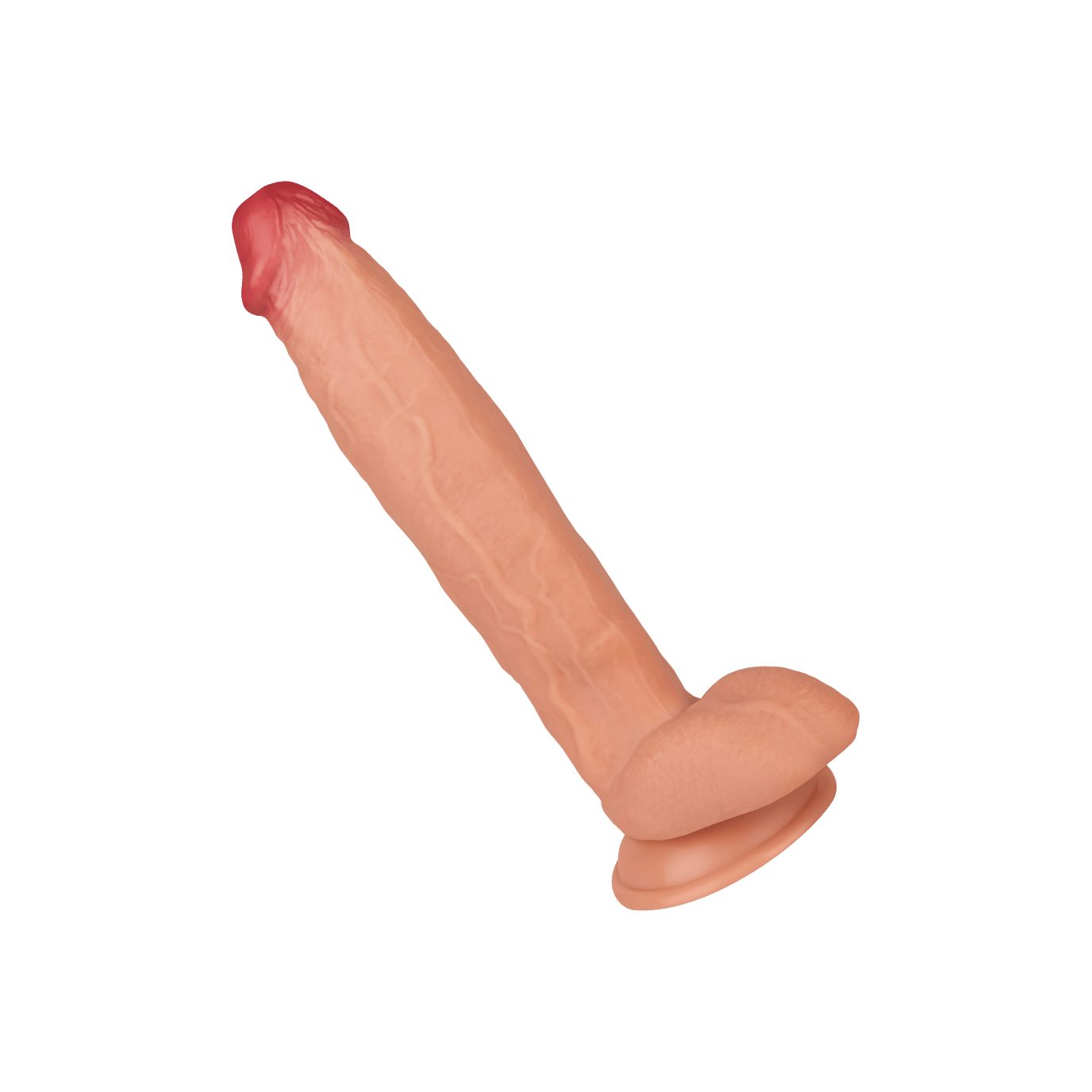 EIS Dildo EIS Dildo, Massiver Naturdildo aus Silikon, 31,5cm, naturnah, Saugfuß, Saugfuß; realistisch; eichelähnliche Spitze