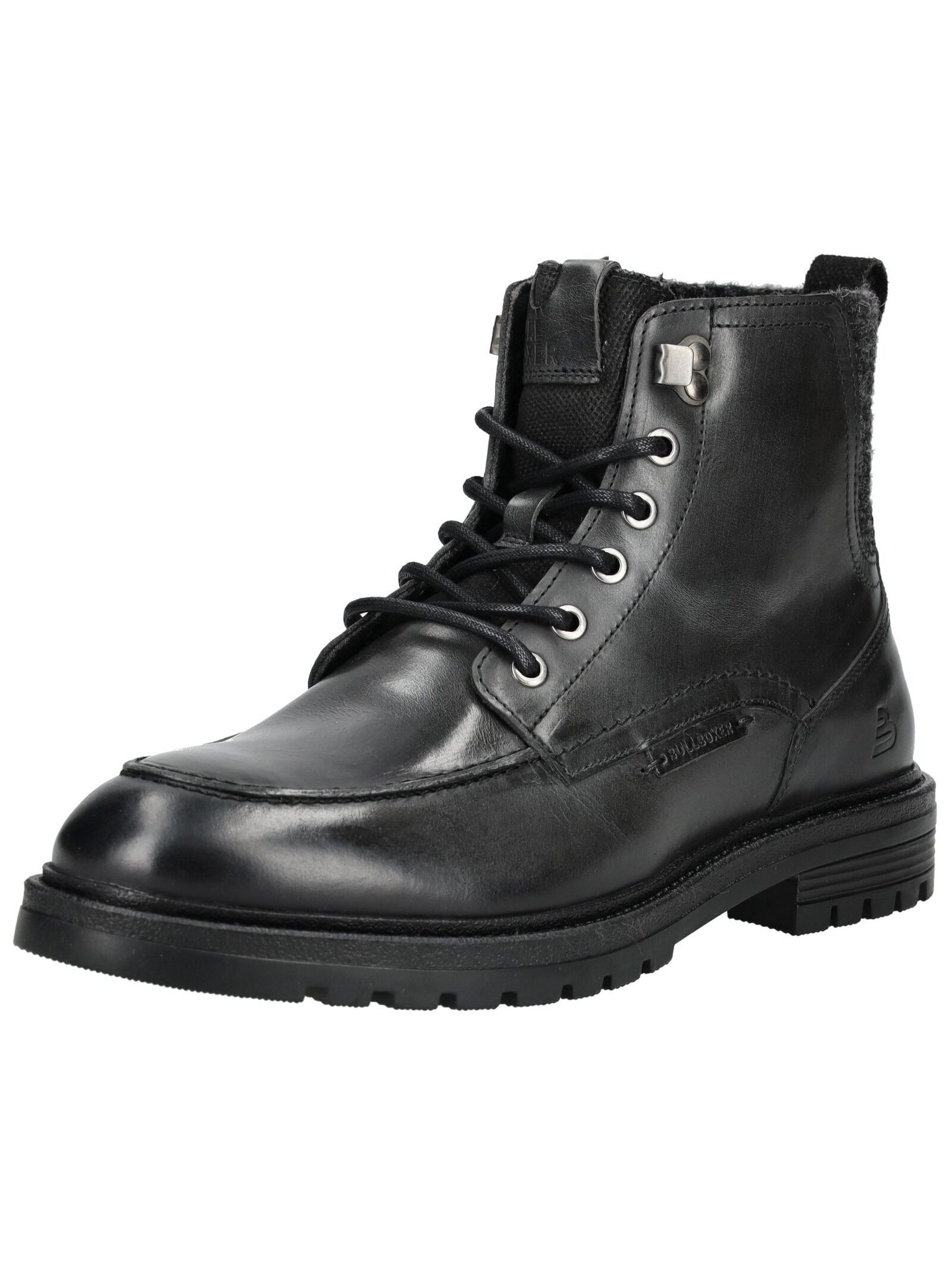 Bullboxer Stiefelette Glattleder . Schnürstiefelette