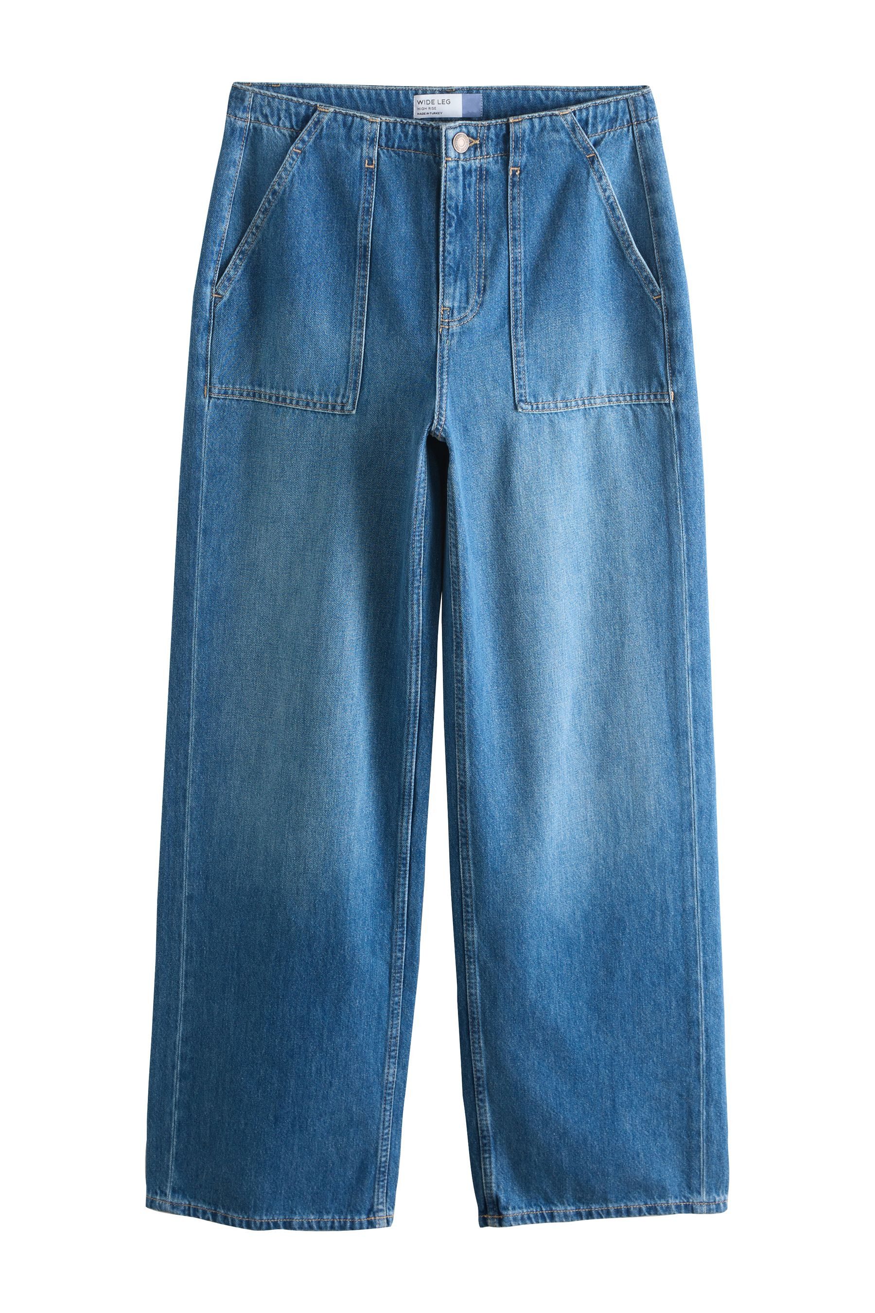 Next Weite Jeans Utility-Jeans mit weitem Bein (1-tlg)