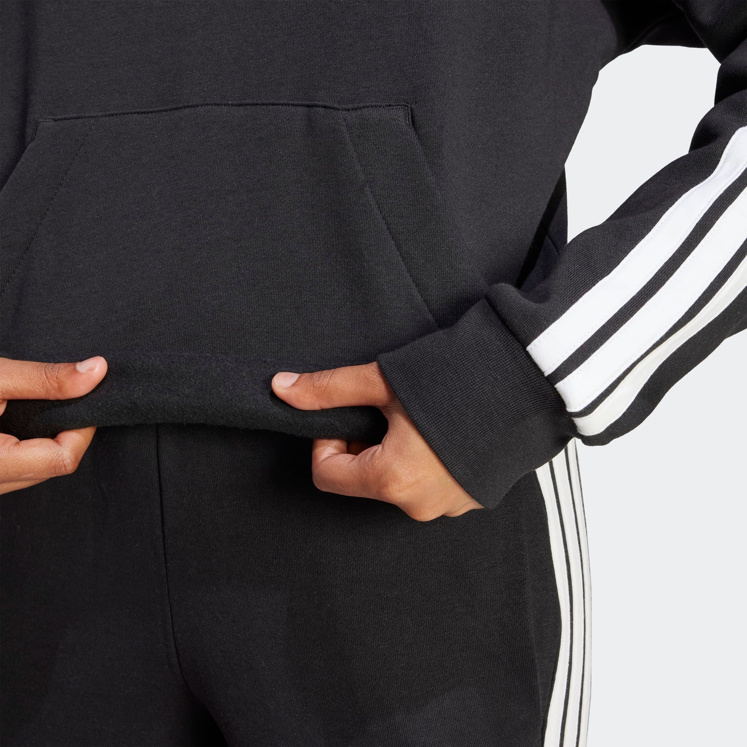 adidas Sportswear Kapuzensweatshirt ESSENTIALS 3-STREIFEN FLEECE-HOODIE