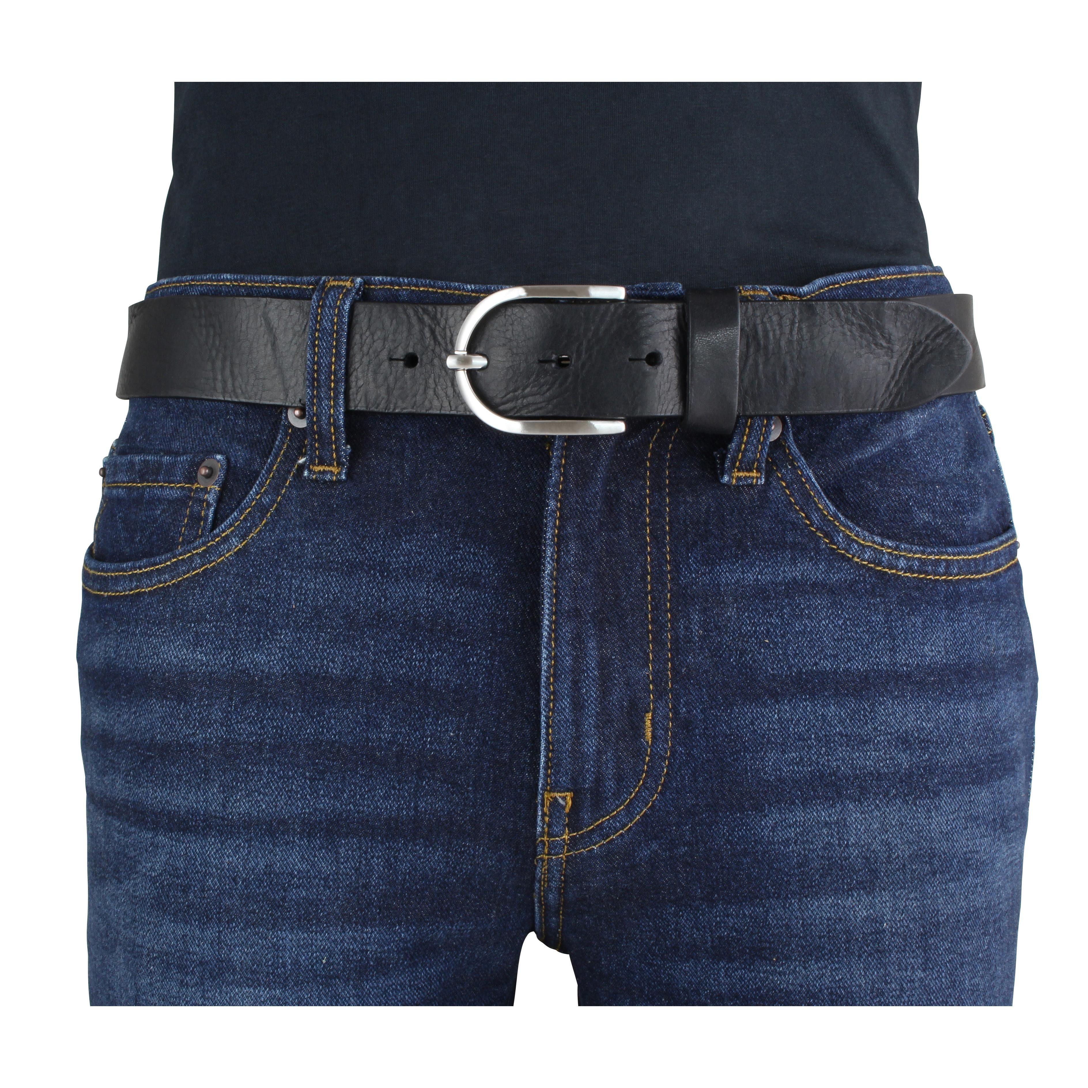 3,5 Used-Look - Damen-Gürtel Jeans-Gürtel cm aus BELTINGER Ledergürtel für Dam Rot, Silber Vollrindleder