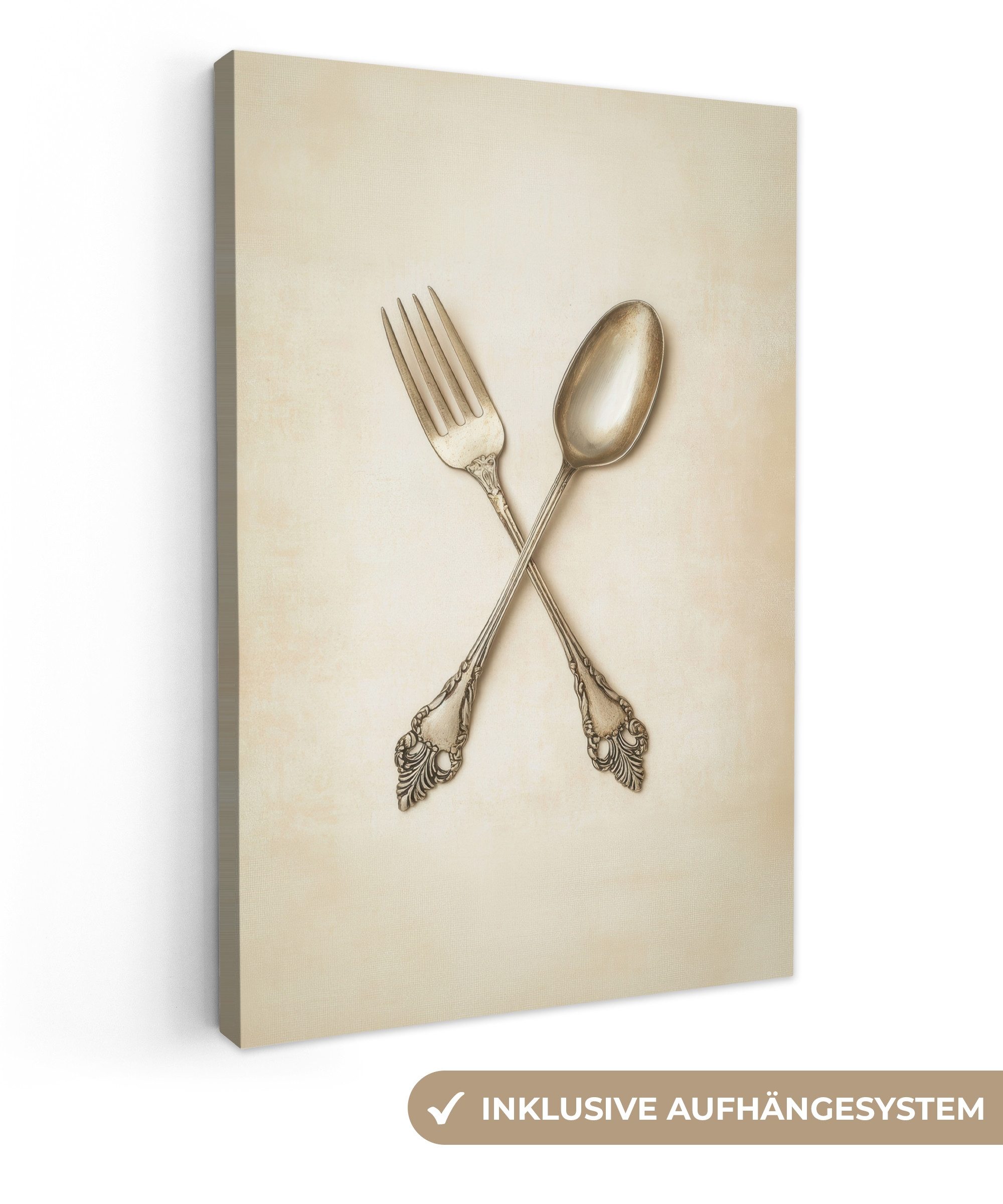 OneMillionCanvasses® Leinwandbild Beige - Vintage - günstig online kaufen
