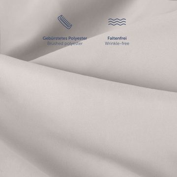 Bettwäsche Bettbezüge aus Atmungsaktivem Mikrofaser pflegeleicht & faltenfrei, Blumtal, Oeko-Tex Zertifiziert