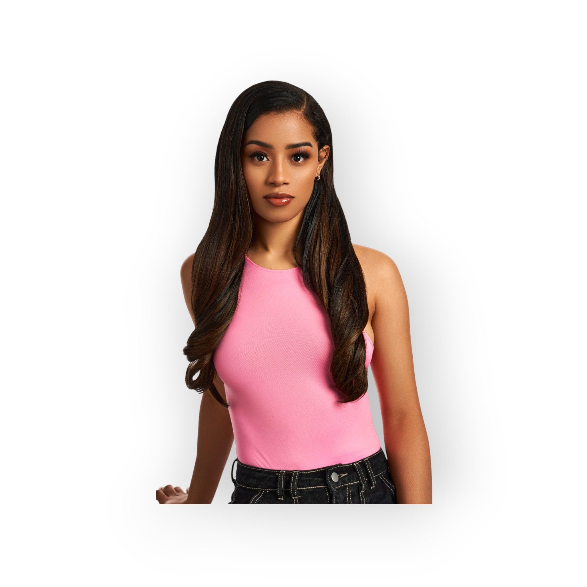 FEME Ltd. Kunsthaarperücke Clip-in Hair Extensions - Glam - Straight 8pc