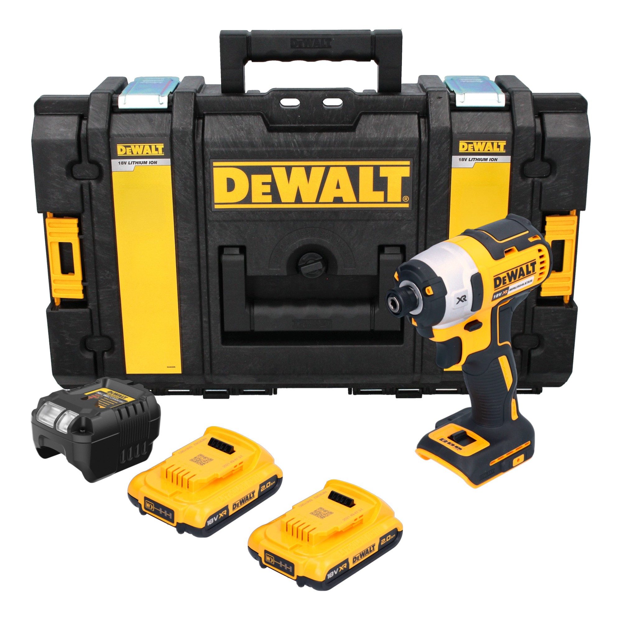 DeWalt Akku-Schlagschrauber DCF 887 D2 18 V 205 Nm 1/4" + 2x Akku 2,0 Ah + Ladegerät + Tough Box