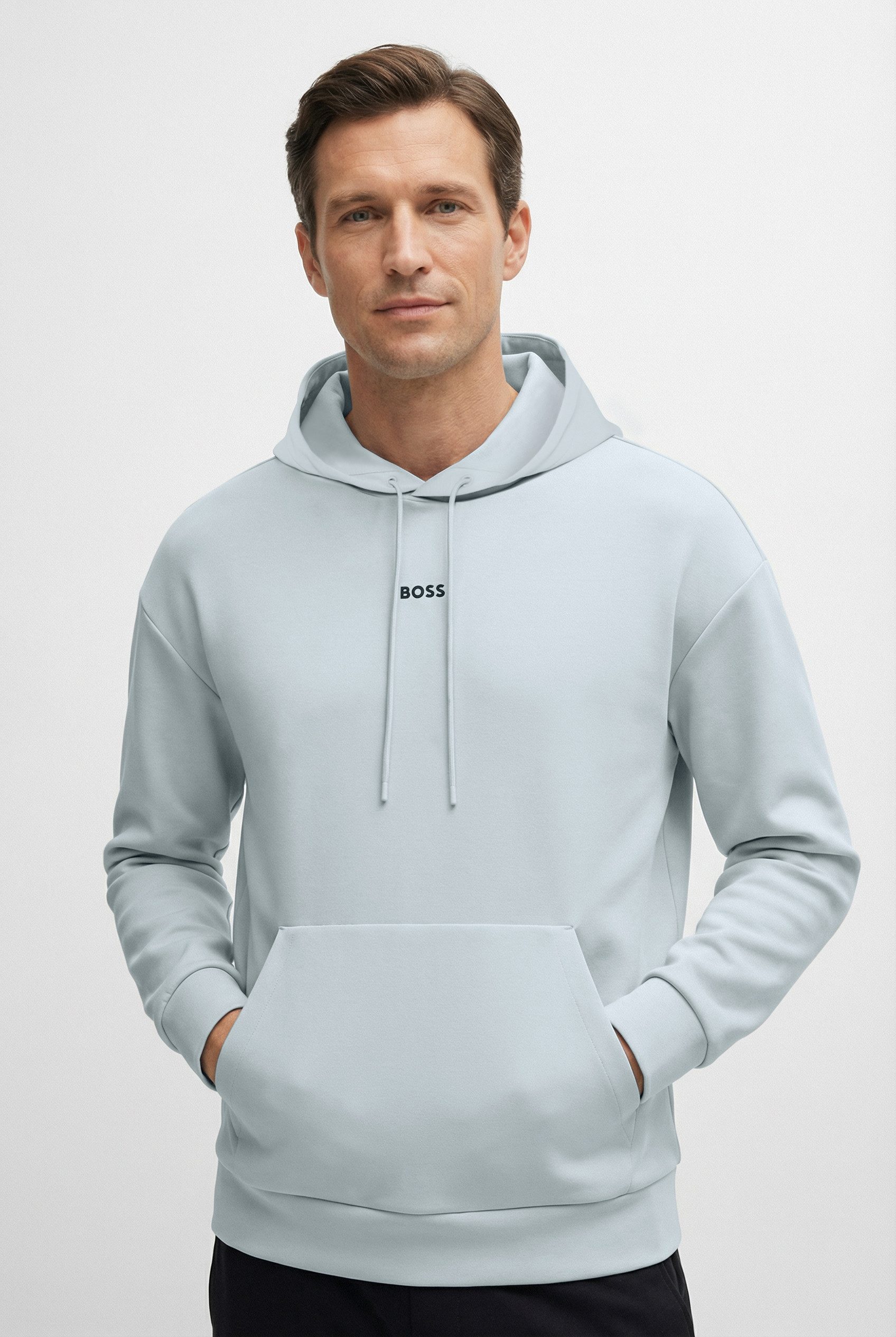 BOSS Green Kapuzensweatshirt Sly Zone Kapuze mit Kordelzug, Regular Fit, Kängurutasche